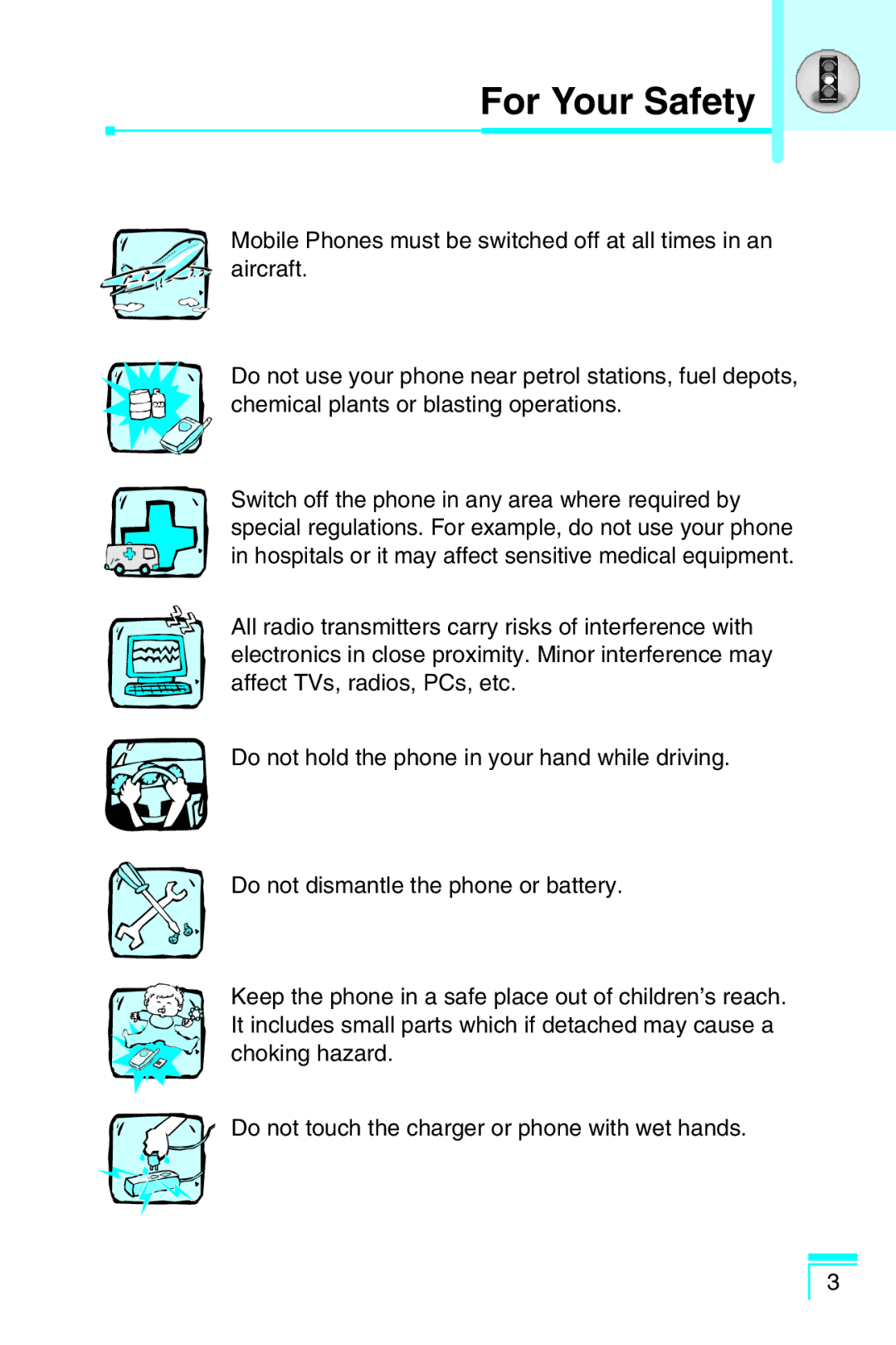 LG Electronics G5400 user manual For Your Safety 