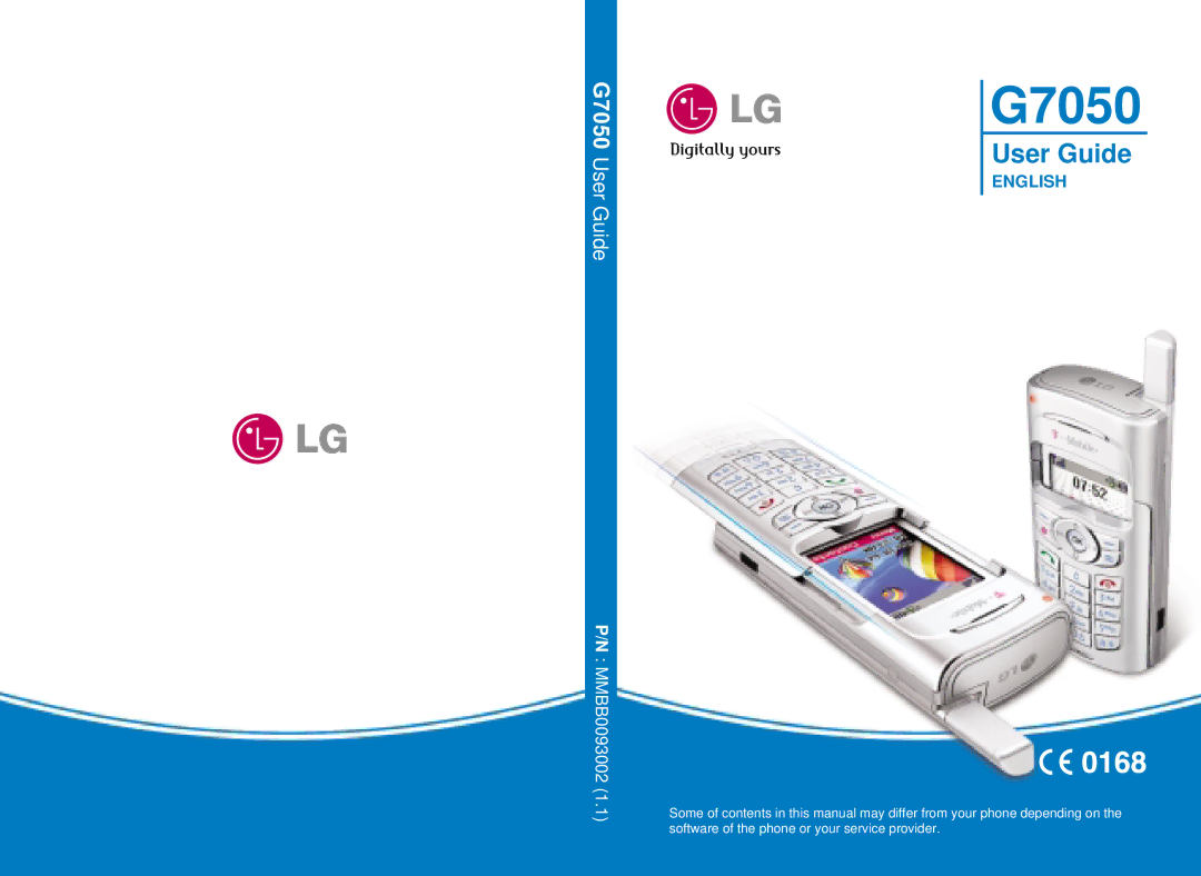 LG Electronics G7050 manual 