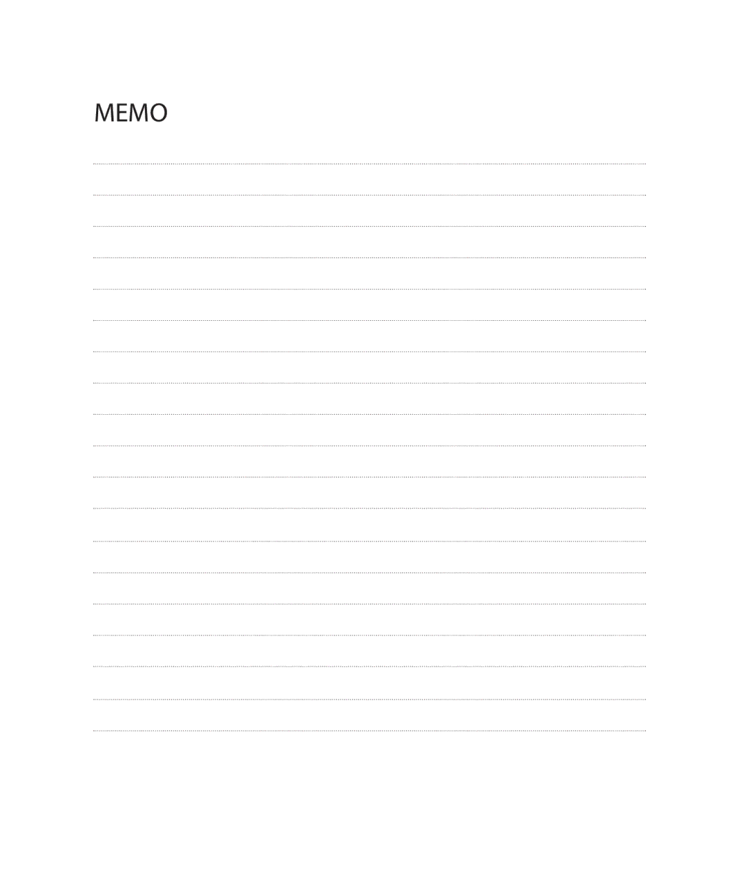 LG Electronics GB175, GB170 manual Memo 