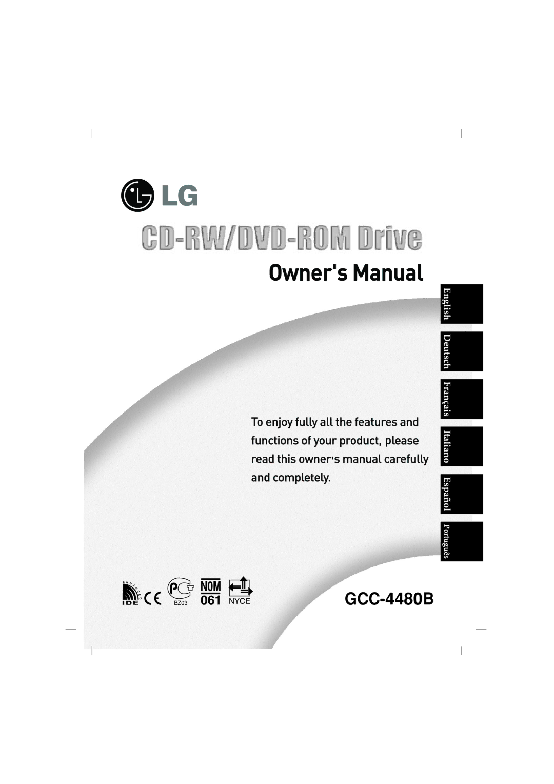 LG Electronics GCC-4480B manual 