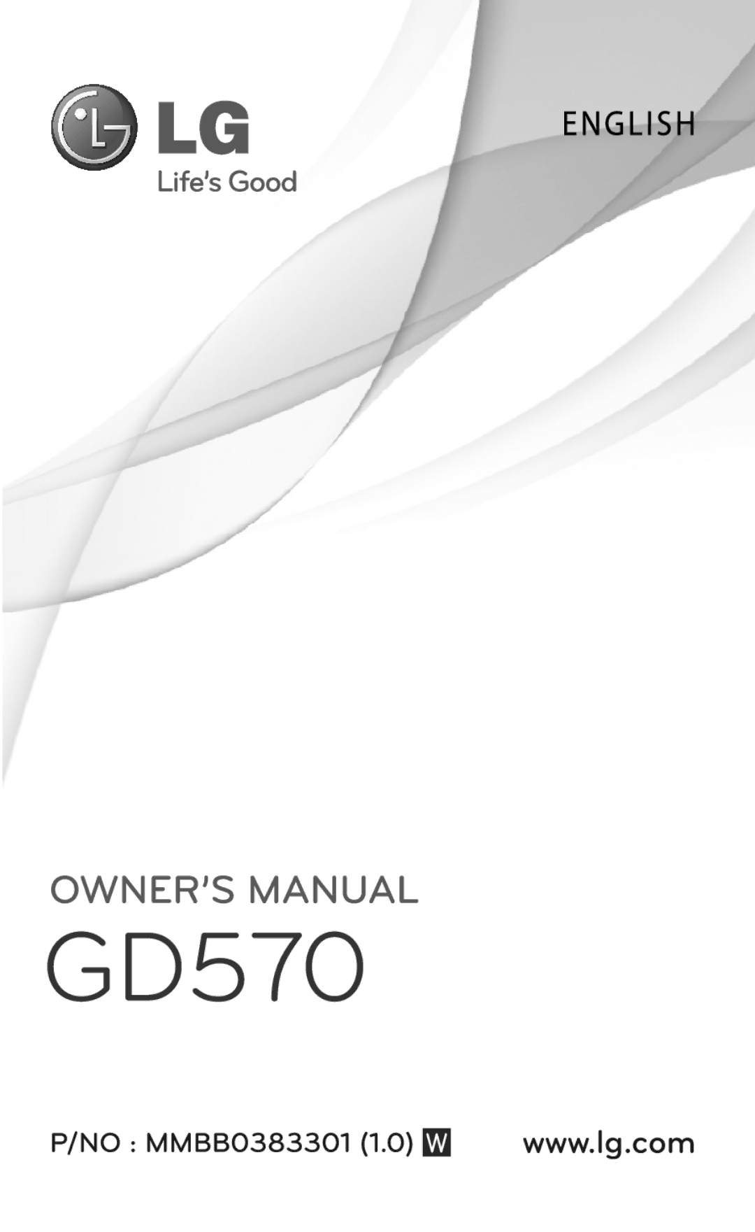 LG Electronics GD570 manual 