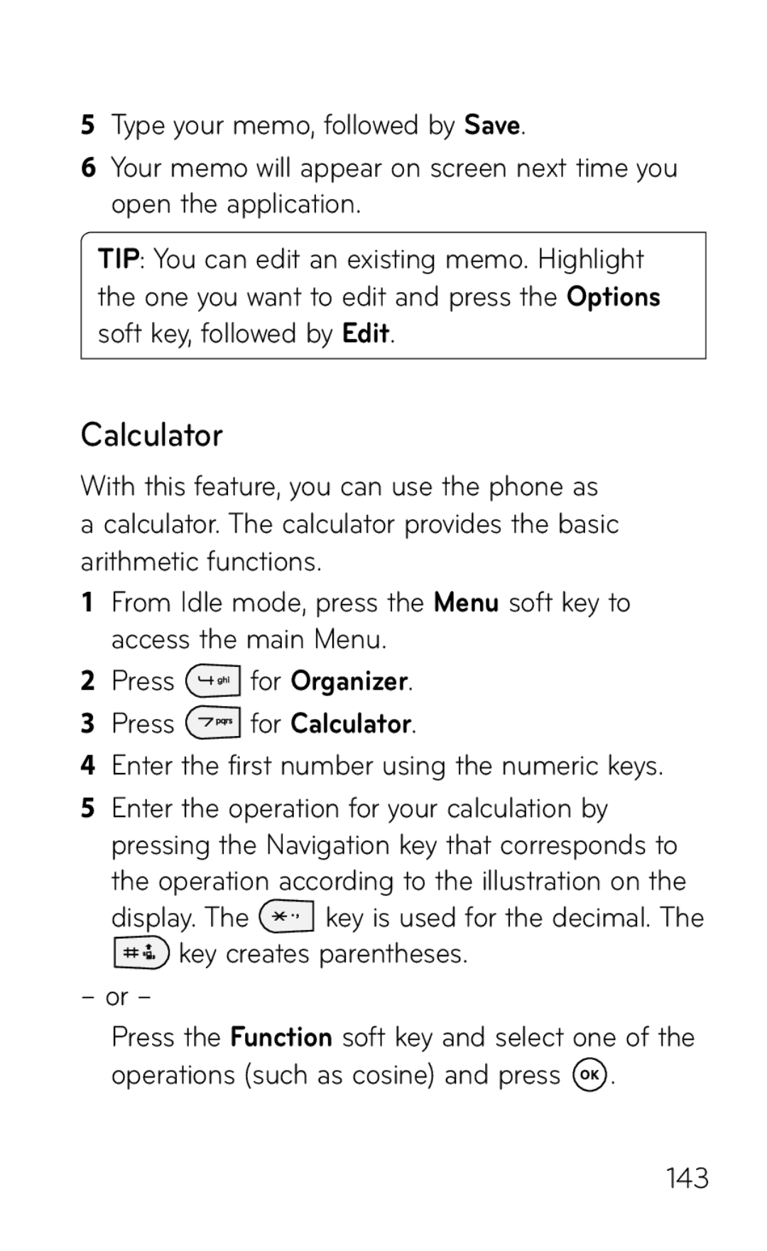 LG Electronics GD570 manual Calculator 