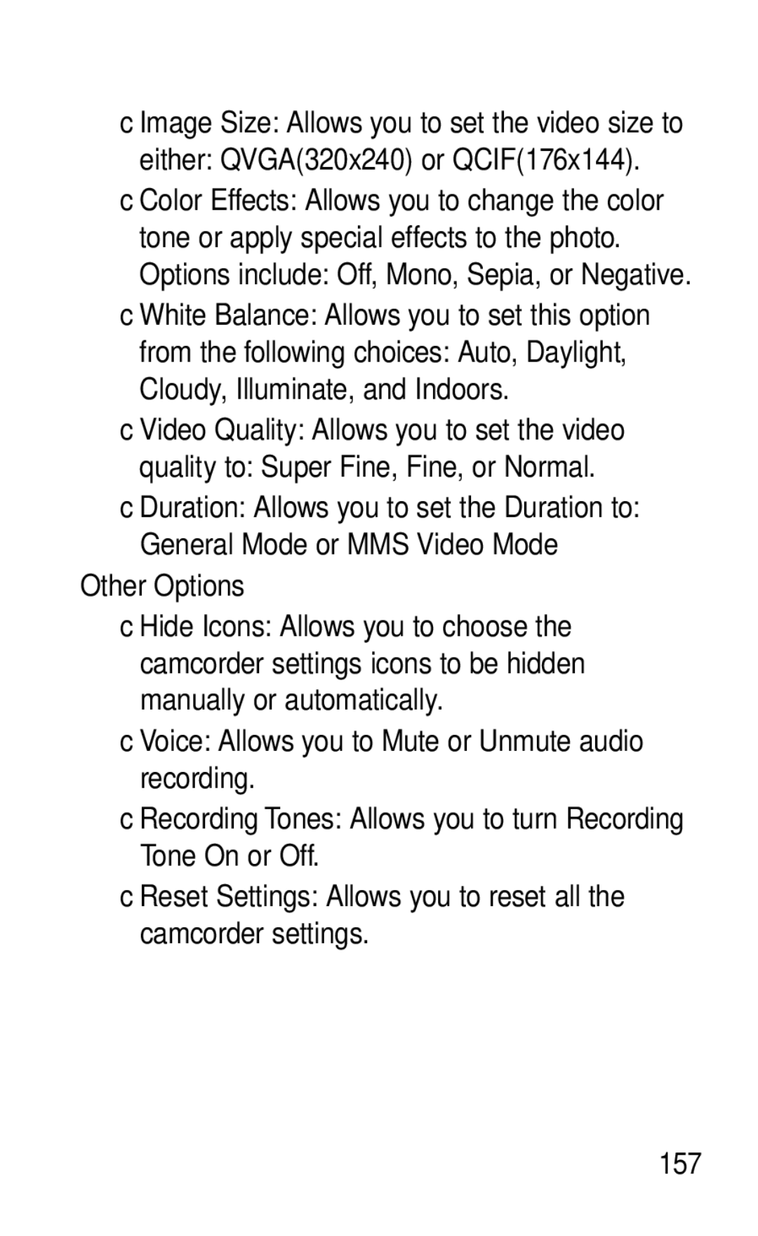 LG Electronics GD570 manual Other Options 