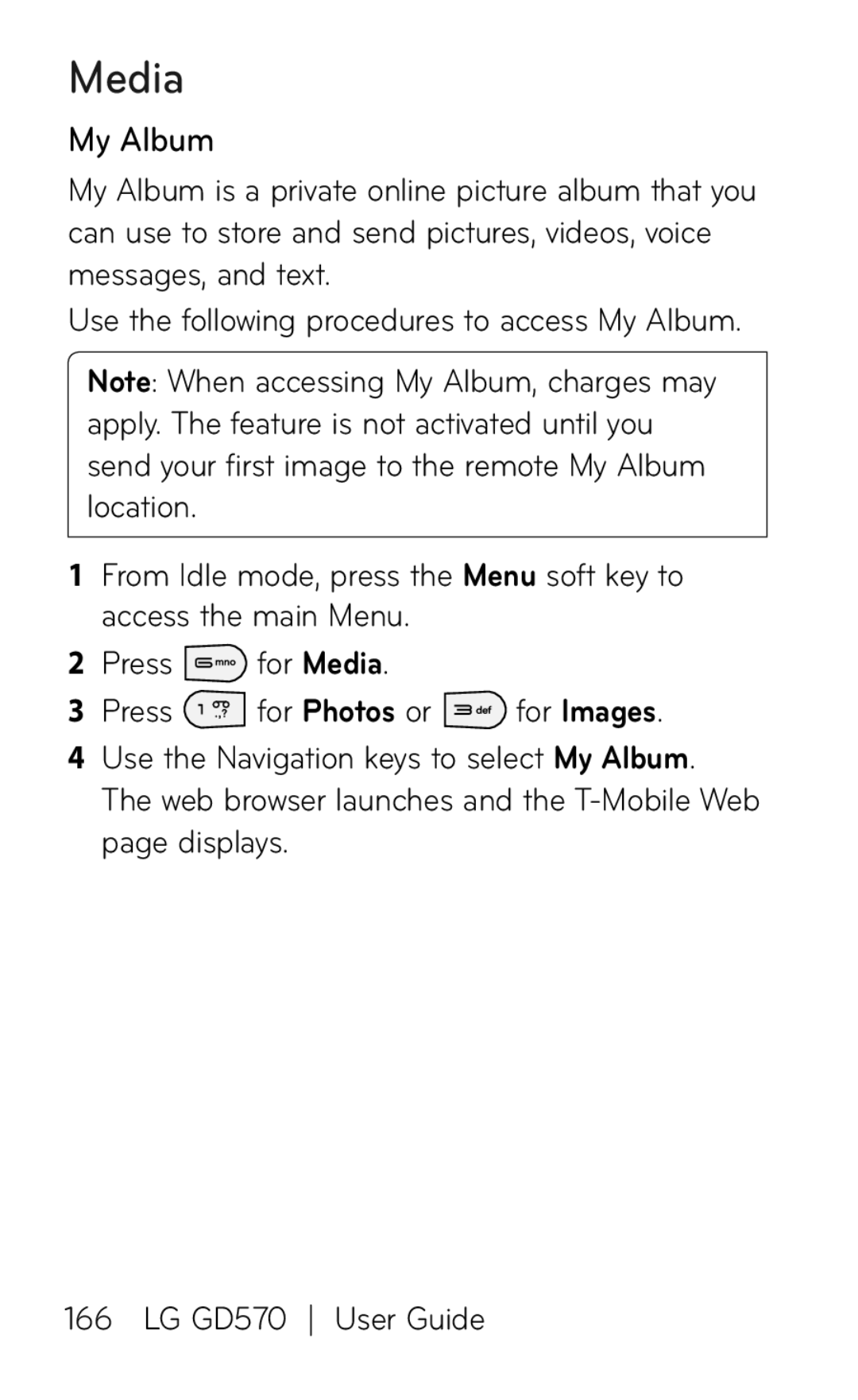 LG Electronics GD570 manual My Album 