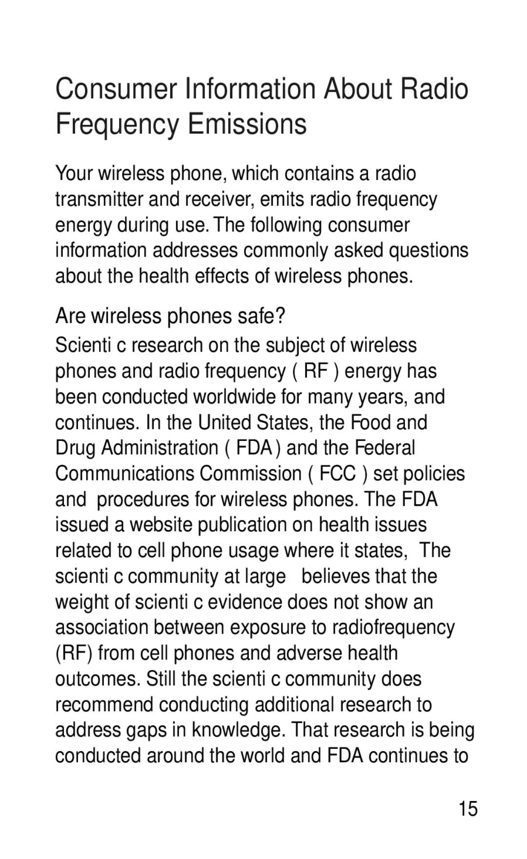 LG Electronics GD570 manual Consumer Information About Radio Frequency Emissions, Are wireless phones safe? 