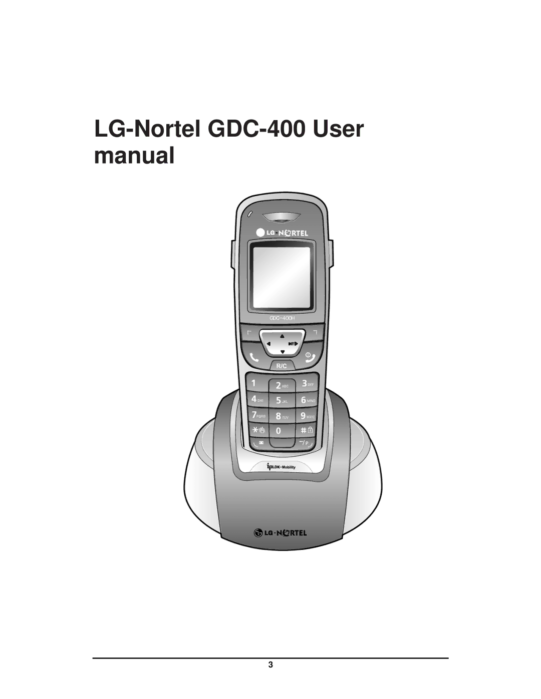 LG Electronics GDC-400 user manual 