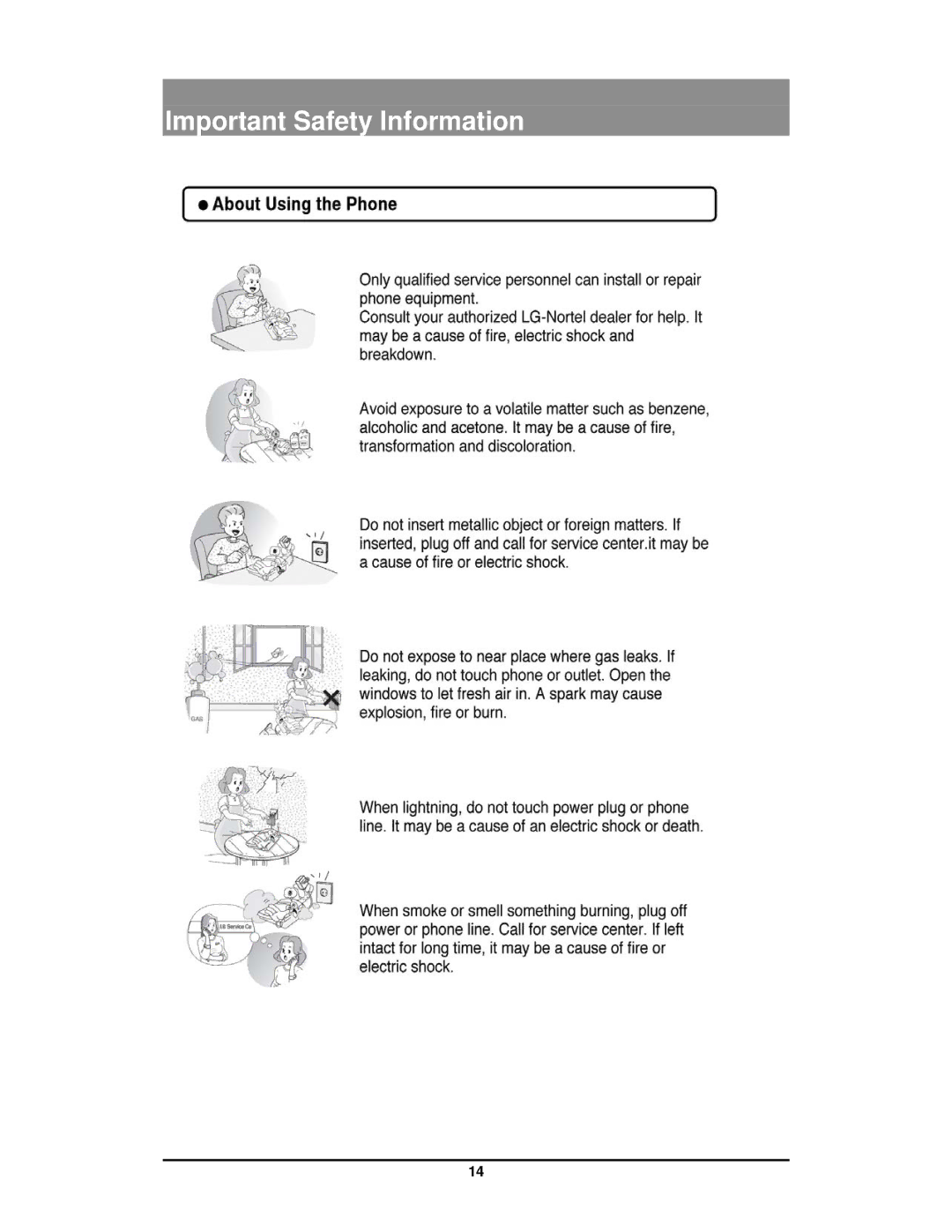 LG Electronics GDC-400 user manual Important Safety Information 