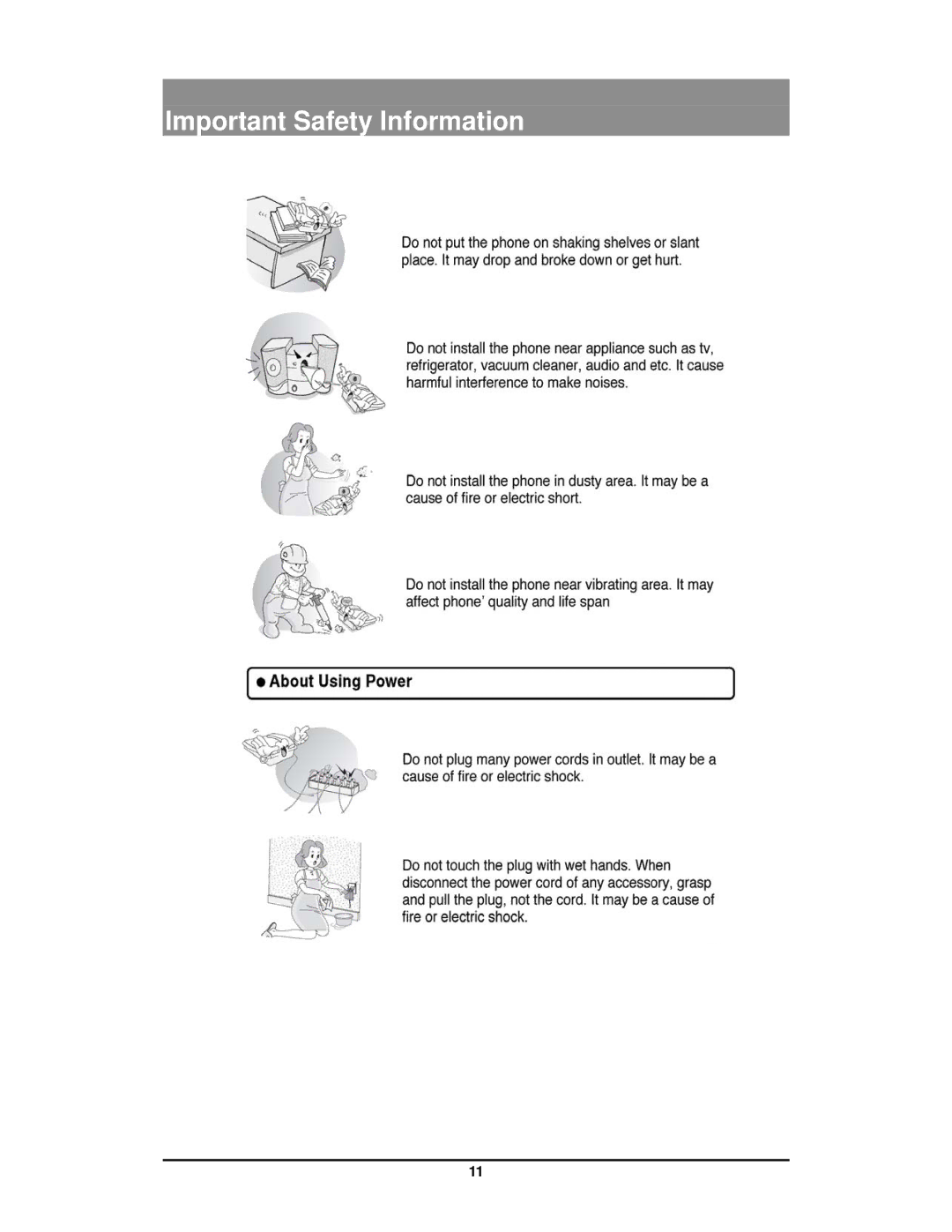 LG Electronics GDC-400 user manual Important Safety Information 