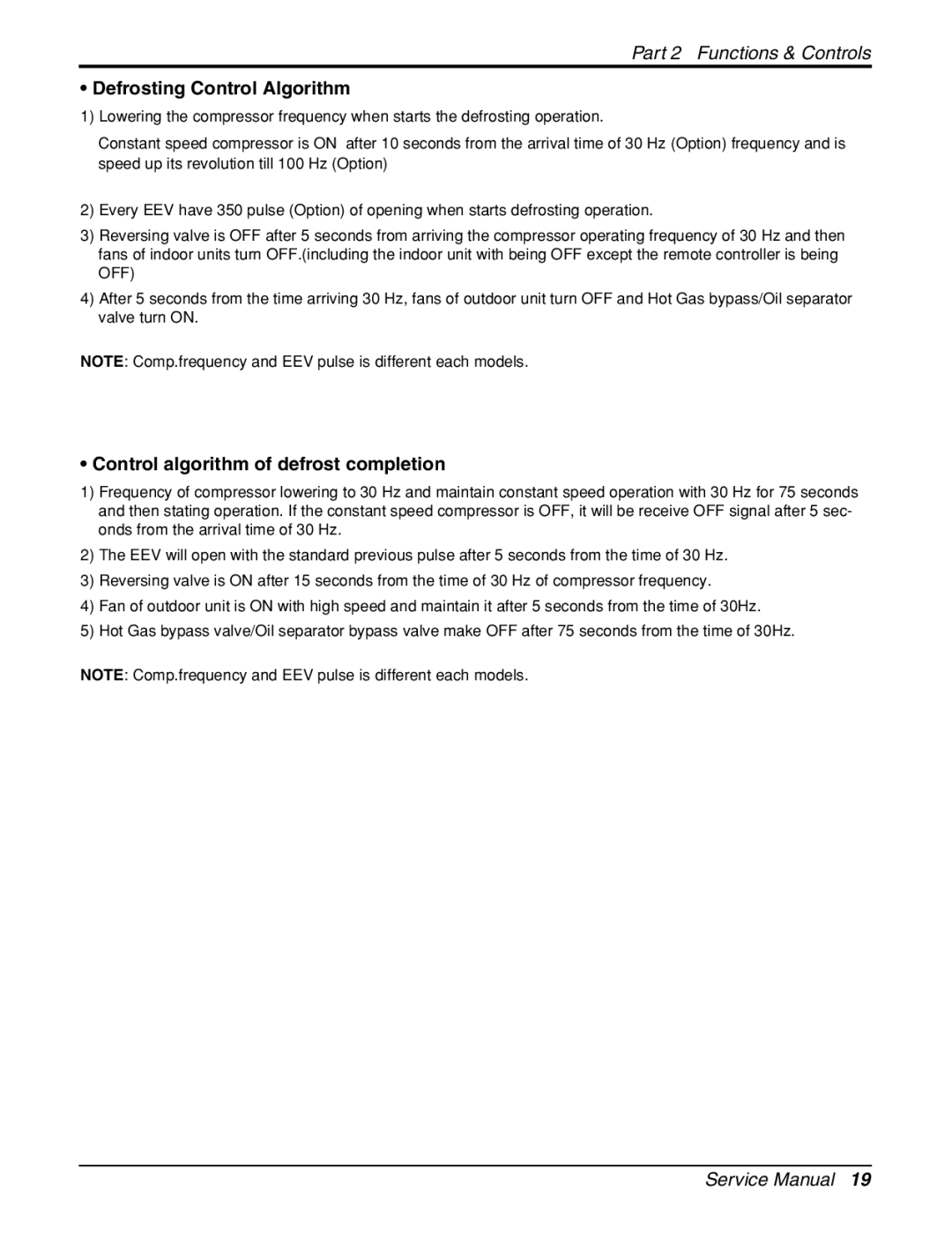 LG Electronics General Wall Mounted-Inverter Type Defrosting Control Algorithm, Control algorithm of defrost completion 