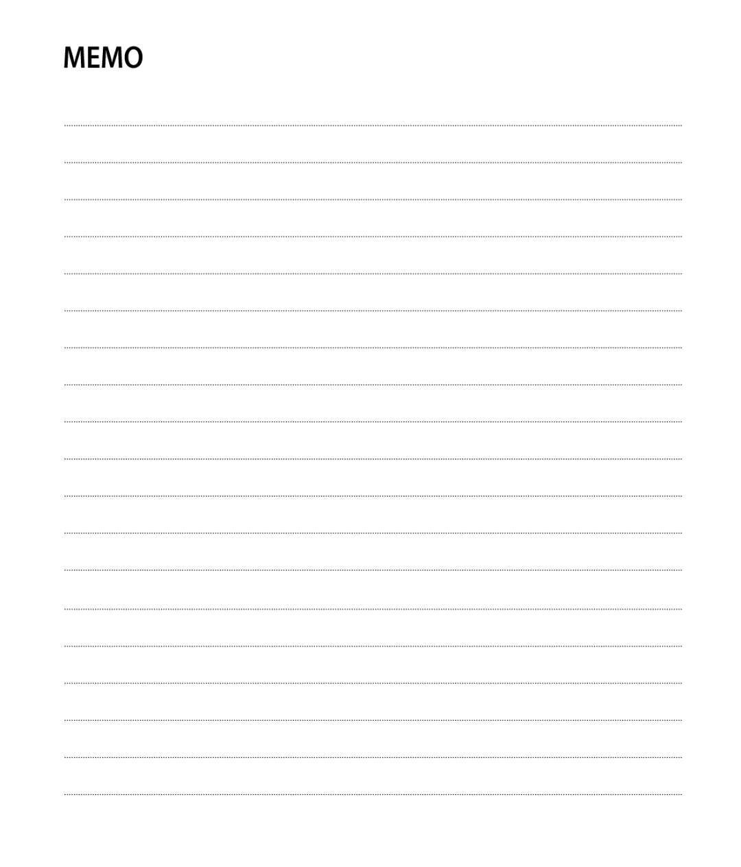 LG Electronics GM750 manual Memo 