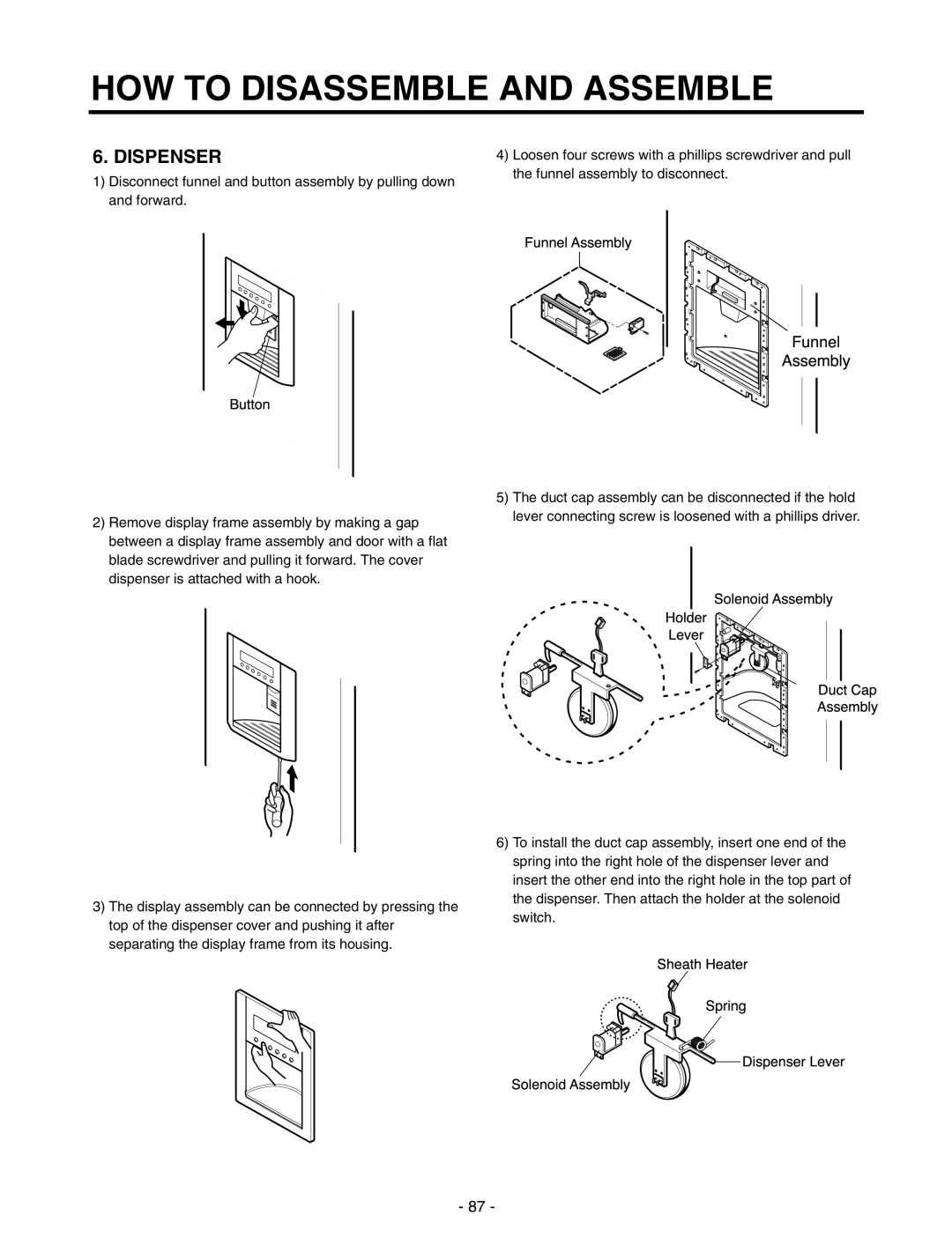 LG Electronics GR-P257/L257, GR-P227/L227 service manual Assembly 