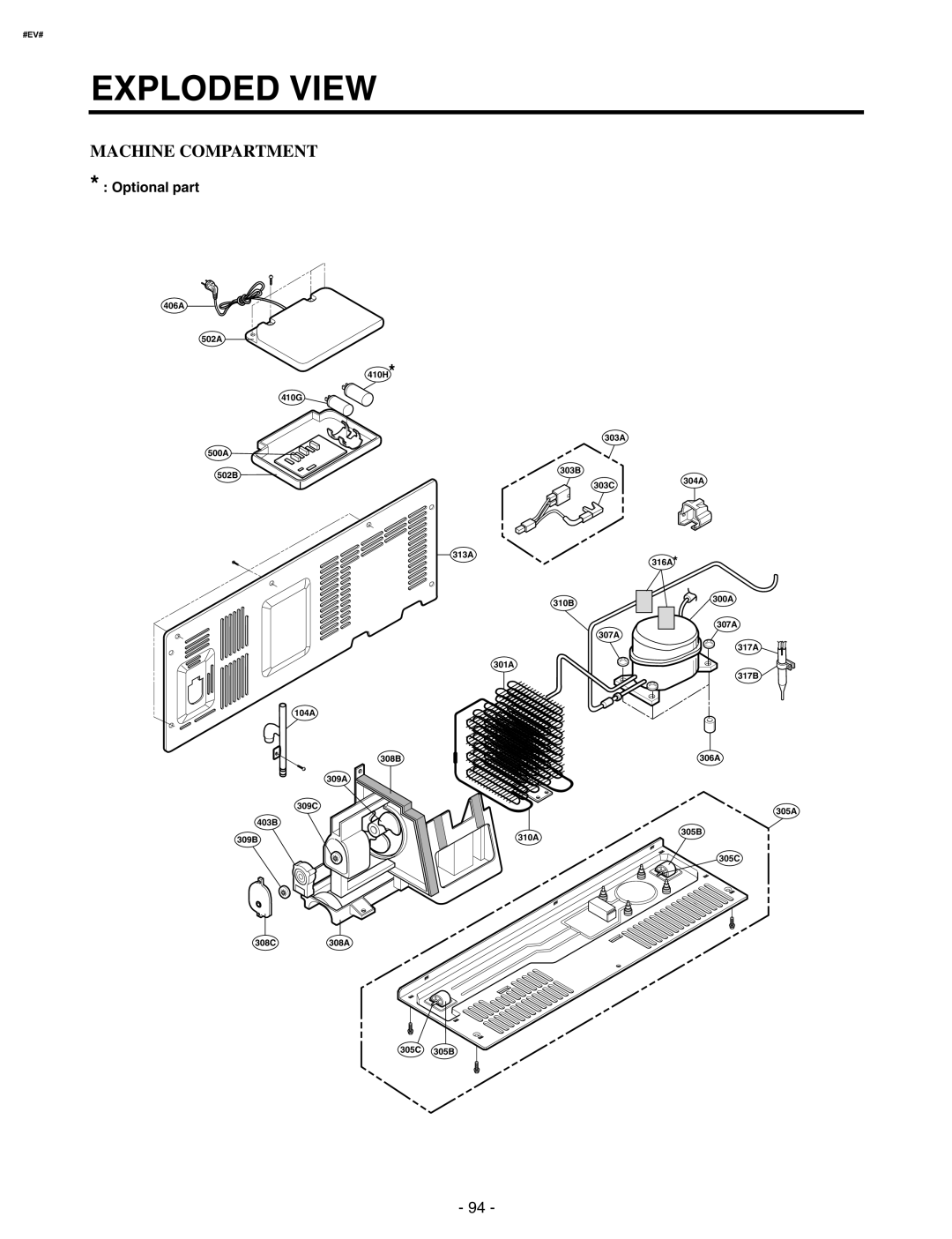 LG Electronics GR-P227/L227, GR-P257/L257 service manual Machine Compartment 