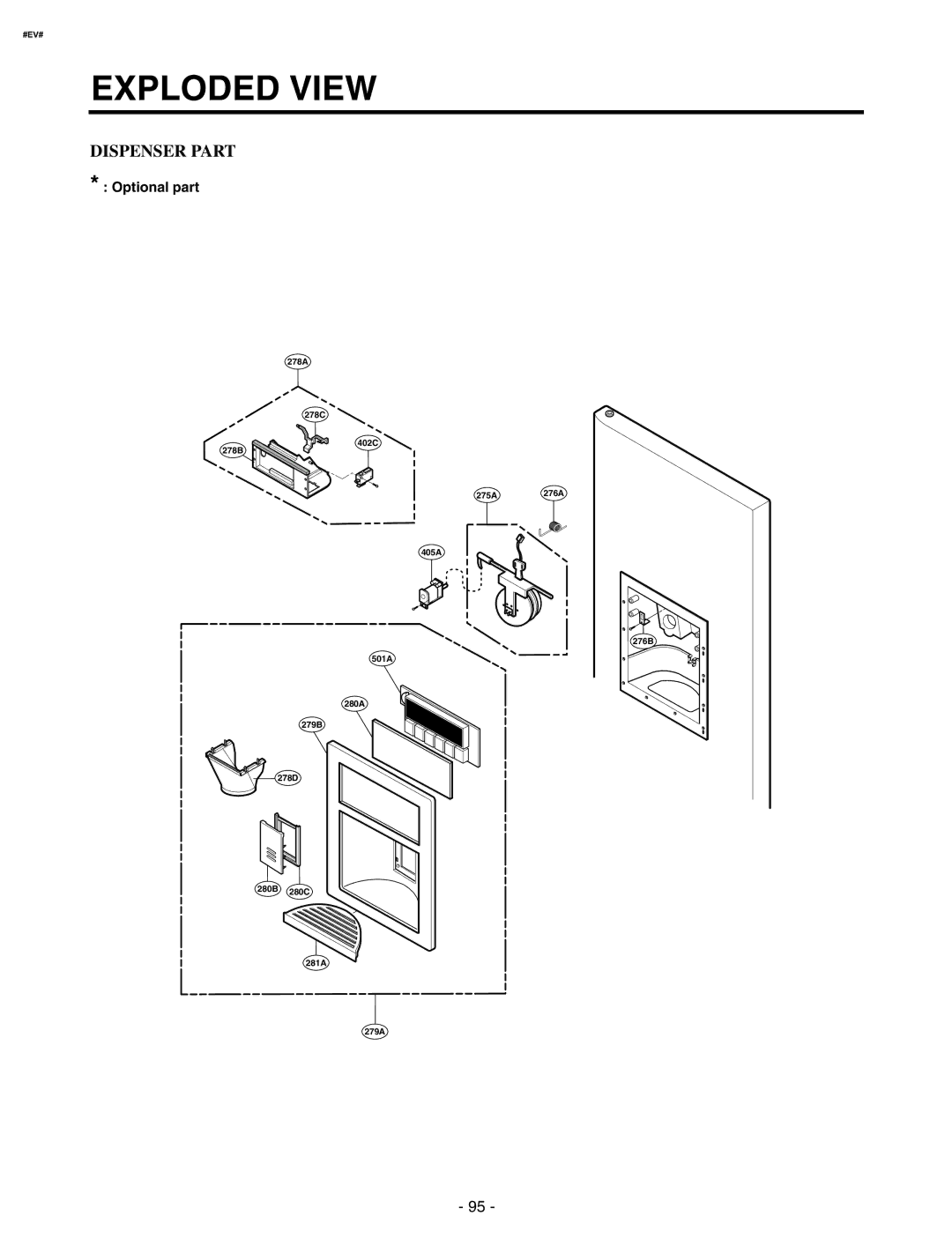 LG Electronics GR-P227/L227, GR-P257/L257 service manual Dispenser Part 