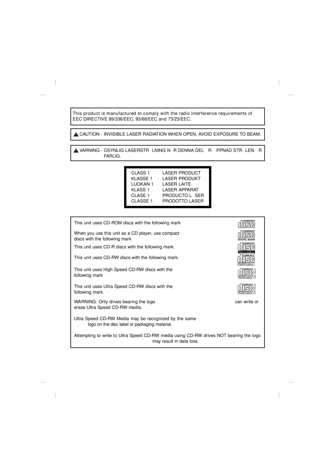 LG Electronics GSA-4082B manual Recordable 