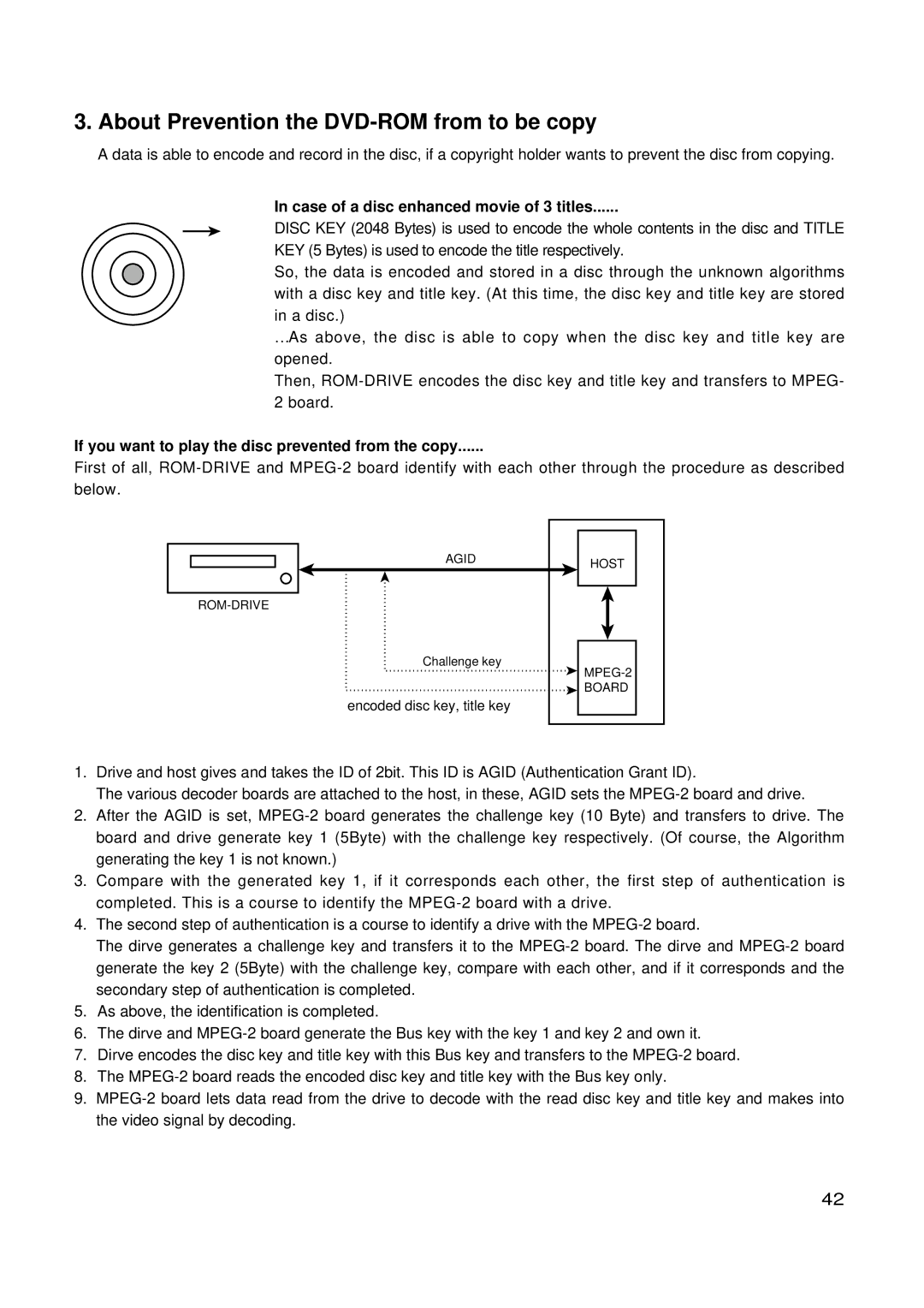 LG Electronics GSA-4167B About Prevention the DVD-ROM from to be copy, Case of a disc enhanced movie of 3 titles 