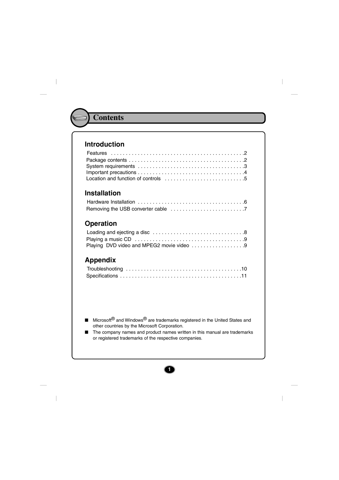 LG Electronics GSA-5120D manual Contents 