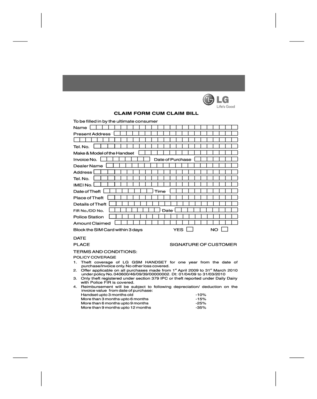 LG Electronics GU220 manual 