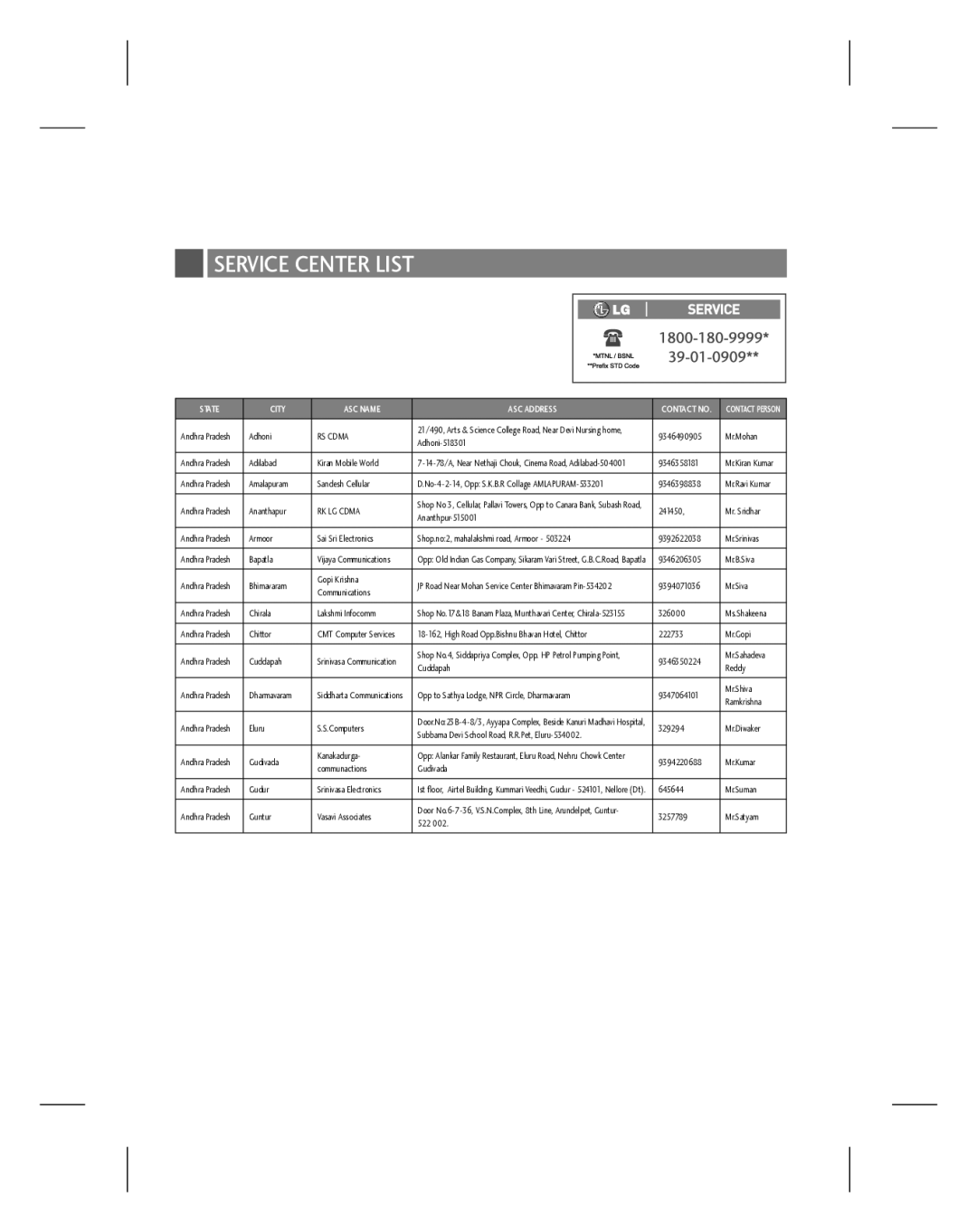 LG Electronics GU220 manual RS Cdma, RK LG Cdma 