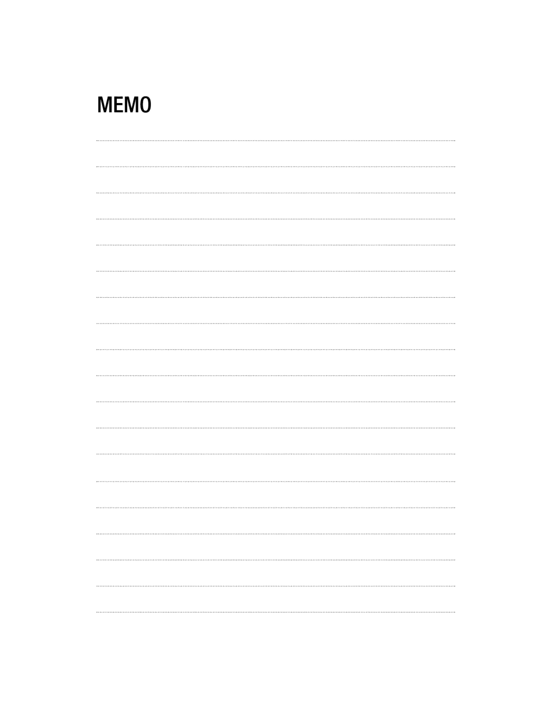 LG Electronics GU285 manual Memo 