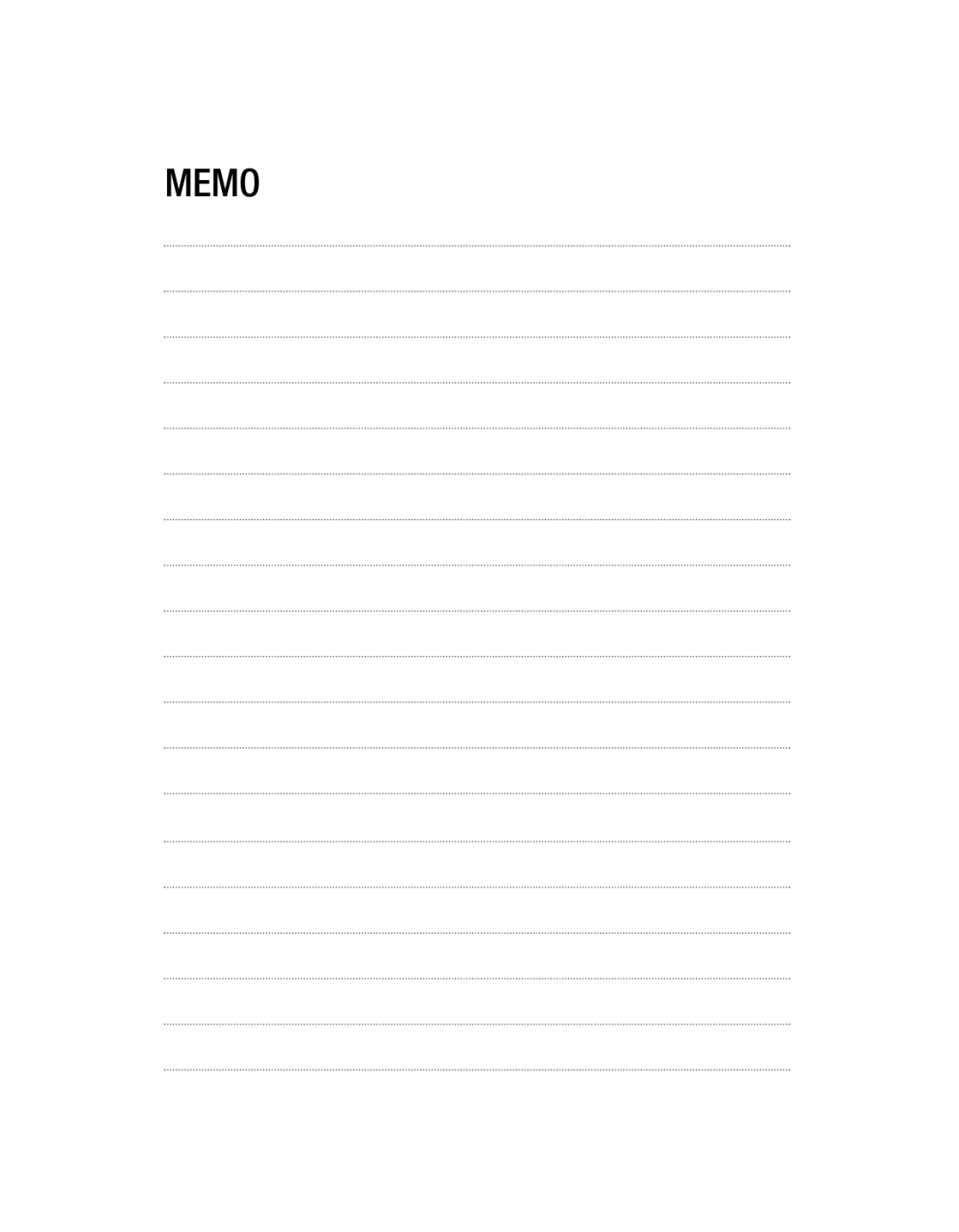 LG Electronics GU285 manual Memo 