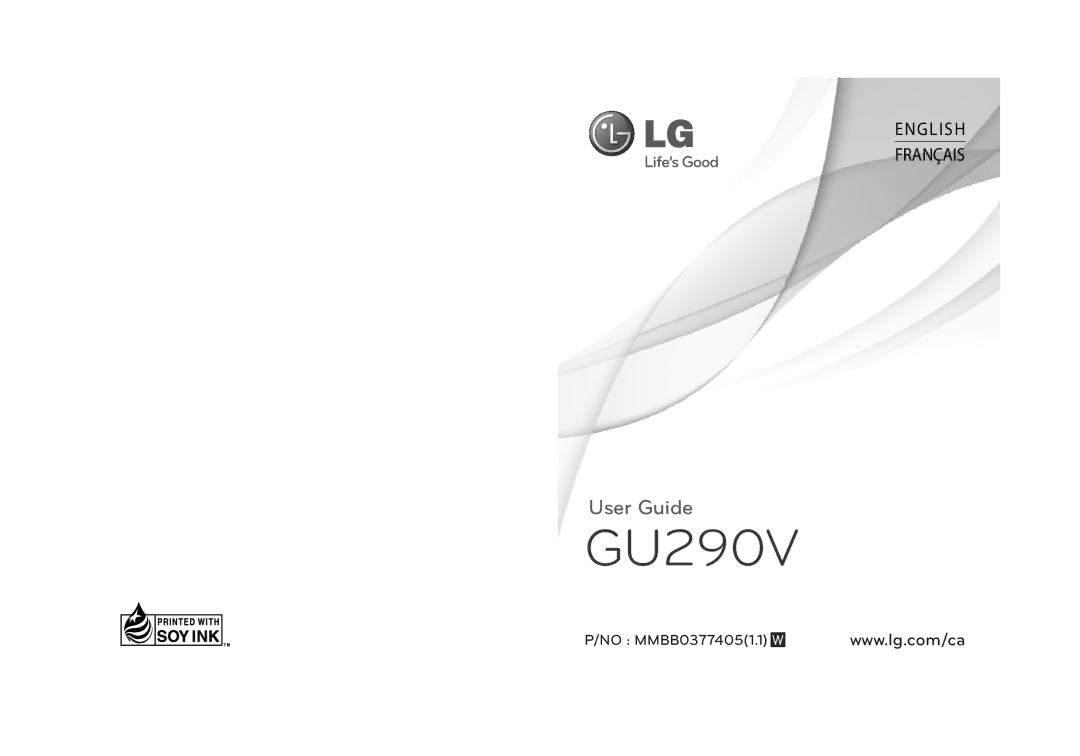 LG Electronics GU290V manual 