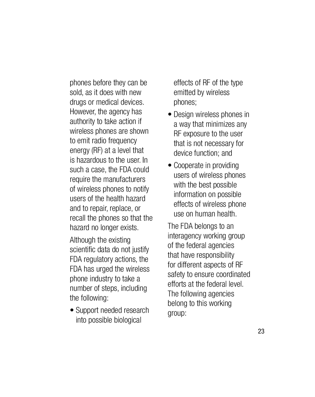 LG Electronics GU290V manual Effects of RF of the type emitted by wireless phones 