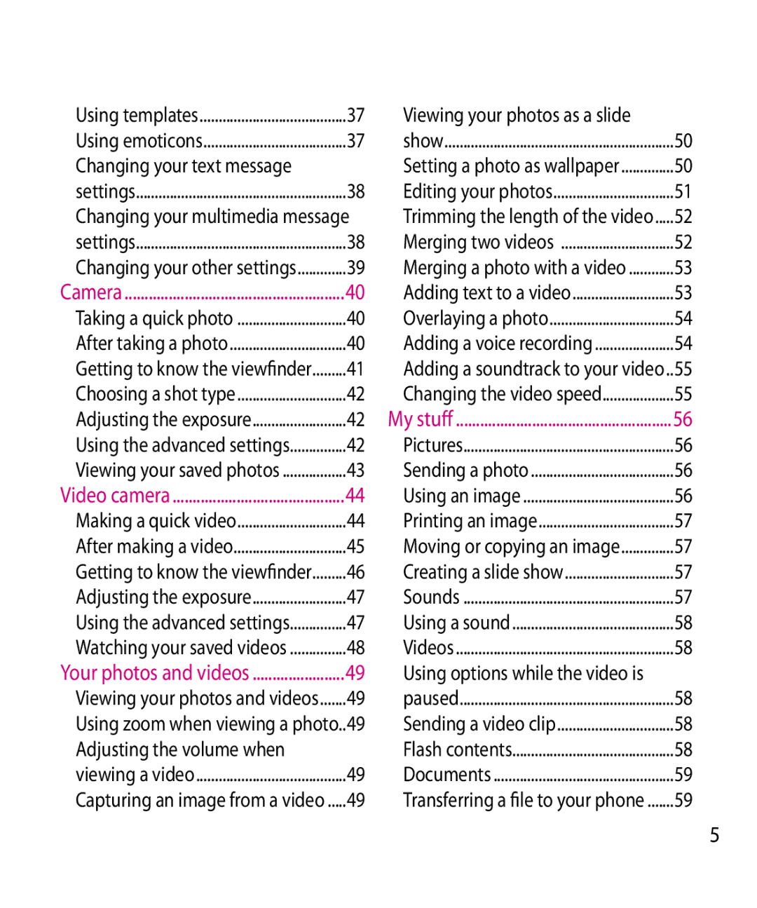 LG Electronics GW520 manual Adjusting the volume when, Changing your text message 