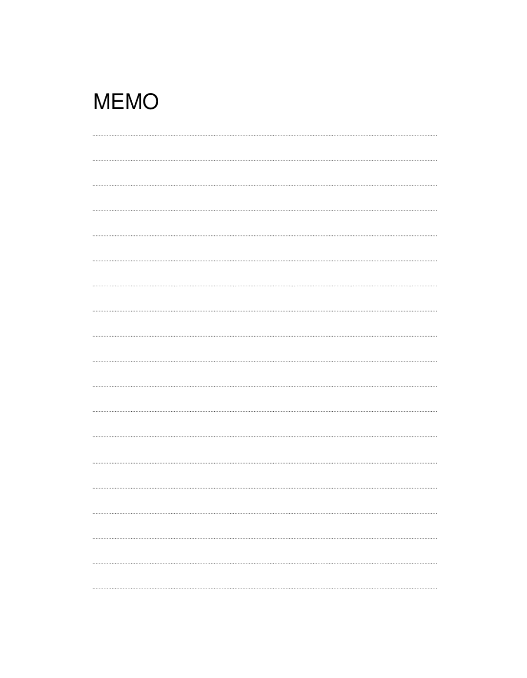 LG Electronics GX200 manual Memo 