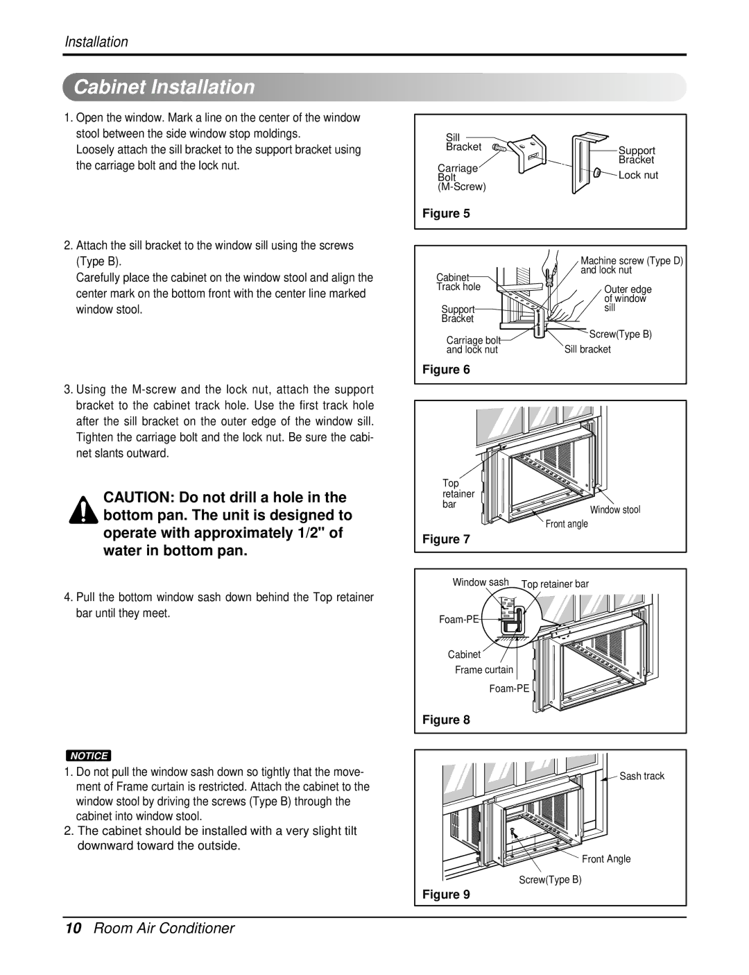 LG Electronics LW1500PR, HB1803R, LWP1830WAL, LWP1820PDL, LWP1820PEL, LWC182PLMM0, LWC212PLMM0, LW1804ER Cabinet Installation 