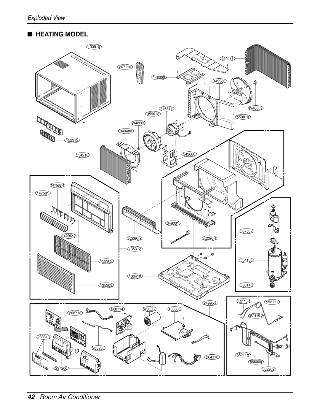 LG Electronics LWP1820PEL, HB1803R, LWP1830WAL, LWP1820PDL, LWC182PLMM0, LWC212PLMM0, LW1804ER, LWC183PLMD1 Heating Model 