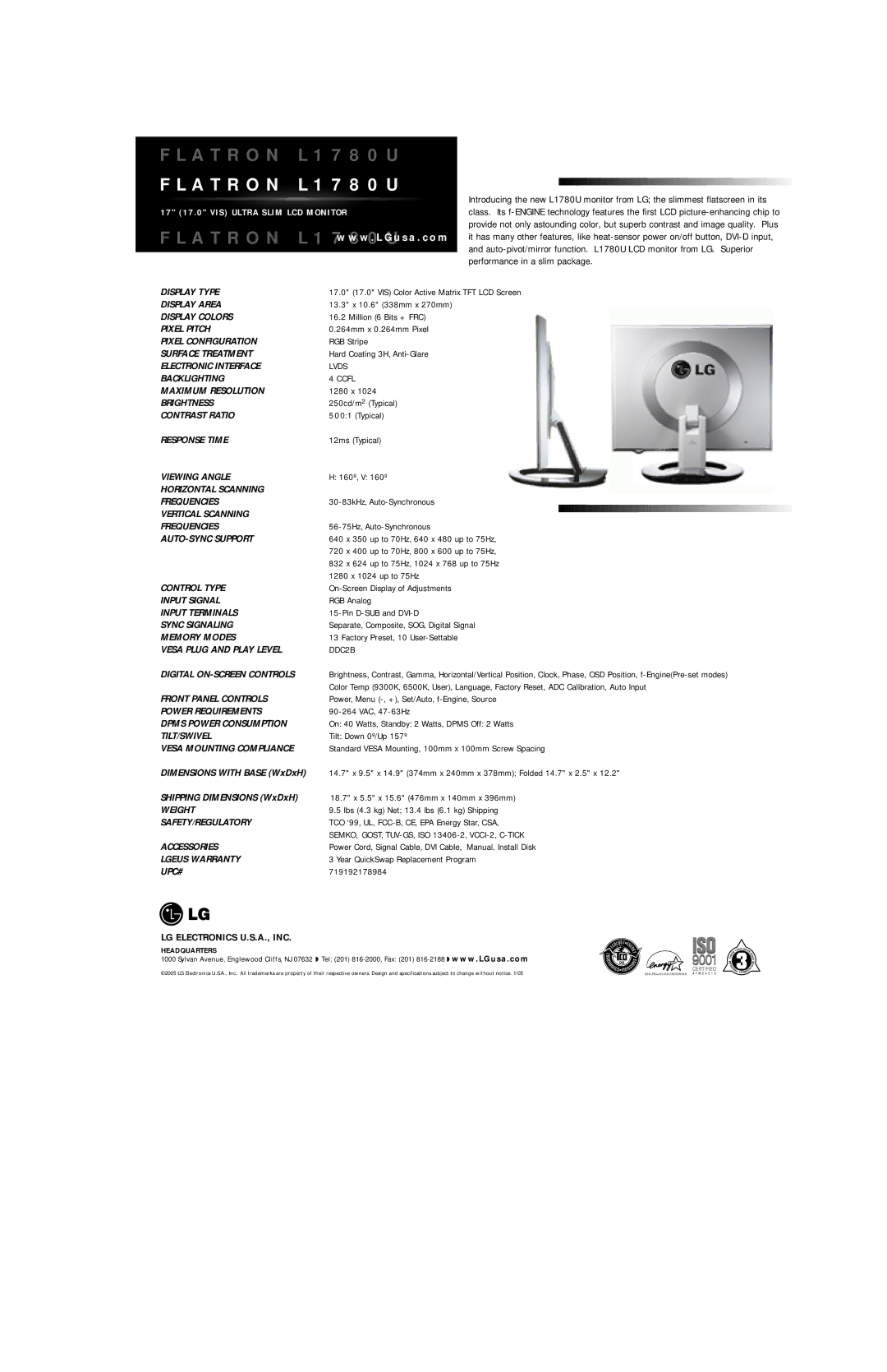 LG Electronics HC-150 manual Lvds, Ccfl, DDC2B, SEMKO, GOST, TUV-GS, ISO 13406-2, VCCI-2, C-TICK 