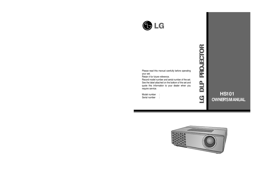 LG Electronics HS101 owner manual 