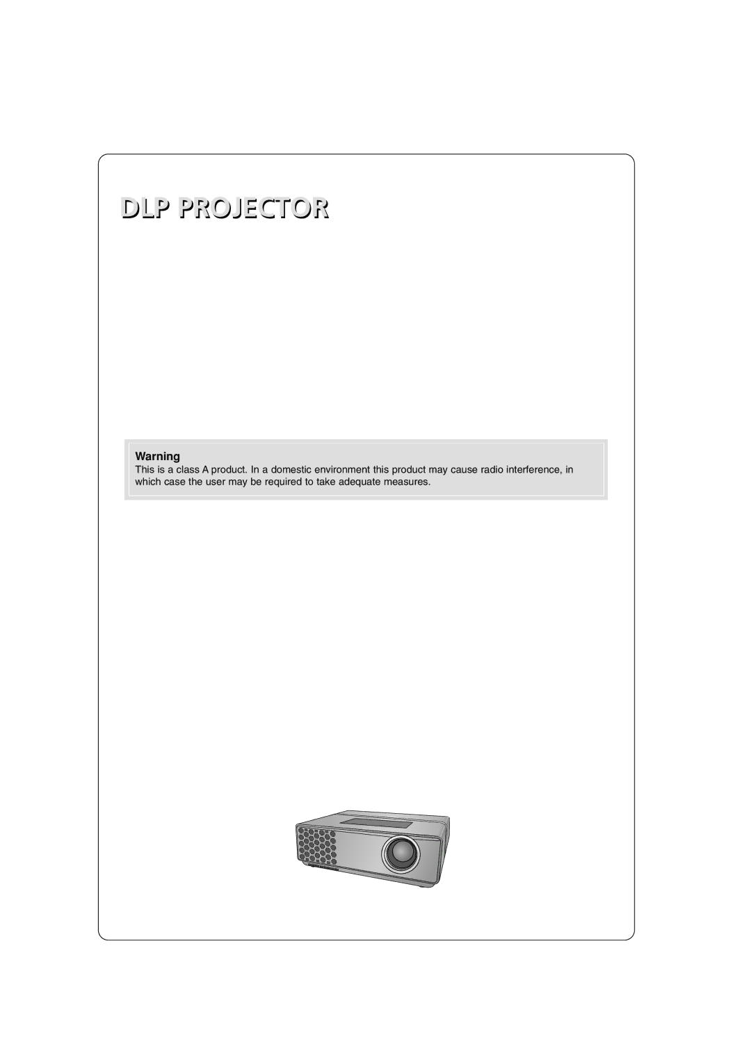 LG Electronics HS102 owner manual DLP Projector 