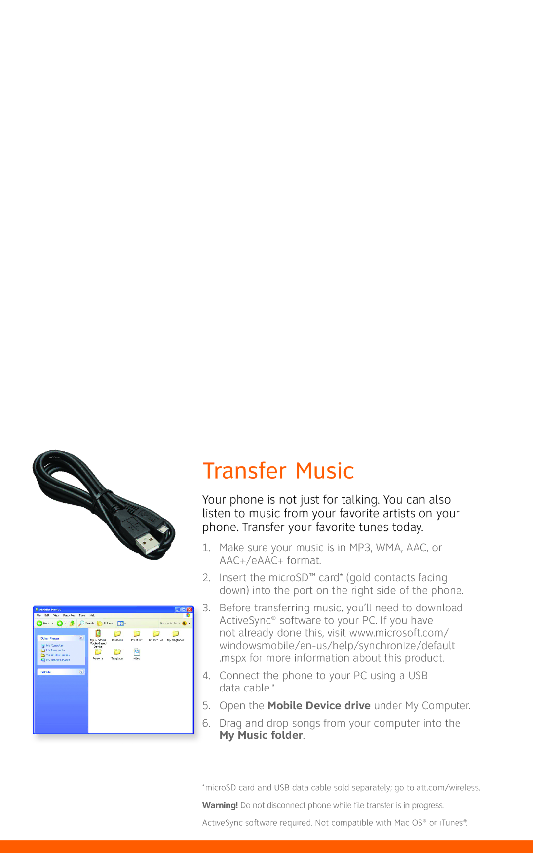 LG Electronics Incite quick start Transfer Music 