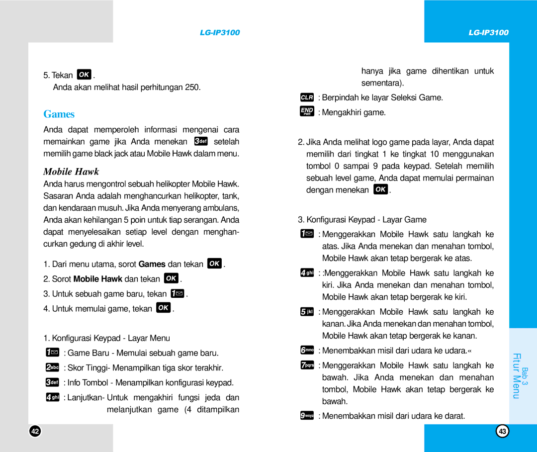 LG Electronics IP3100 manual Tekan Anda akan melihat hasil perhitungan 