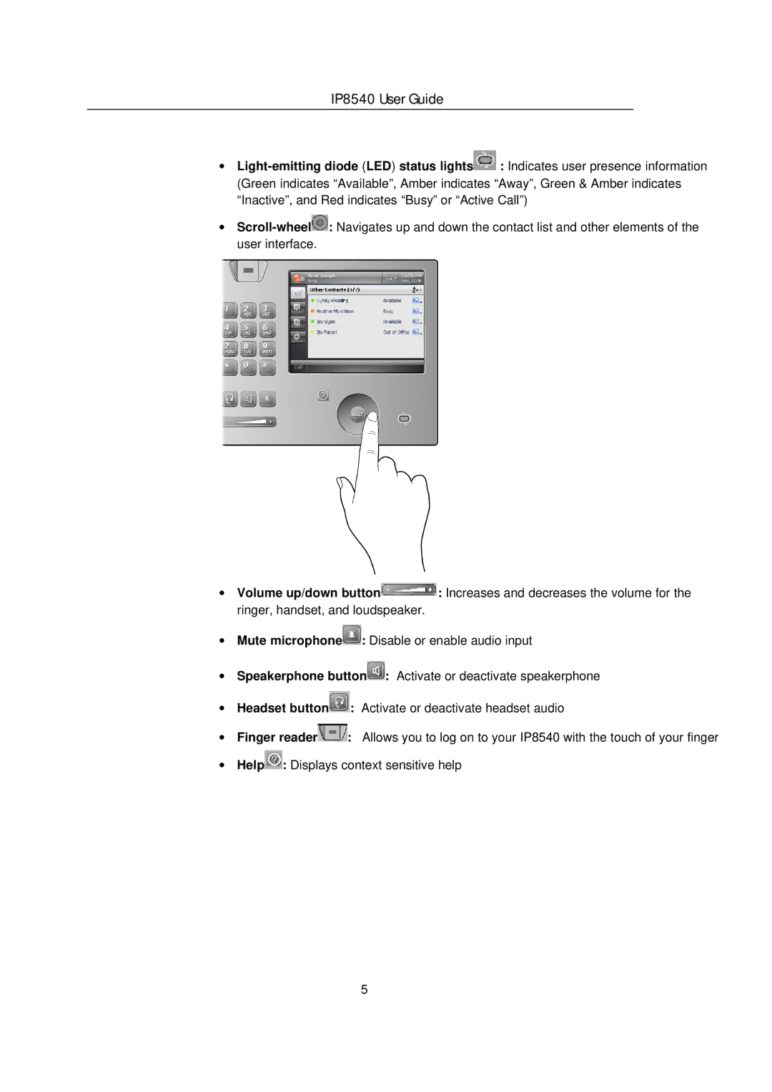 LG Electronics manual IP8540 User Guide 