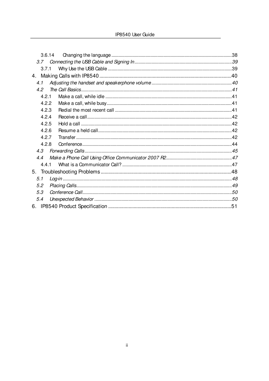 LG Electronics IP8540 manual Connecting the USB Cable and Signing 