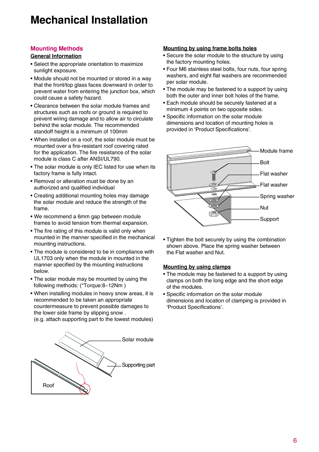 LG Electronics K)-A3, K)-B3, LGXXXN1C(W installation instructions Mounting Methods, General Information 