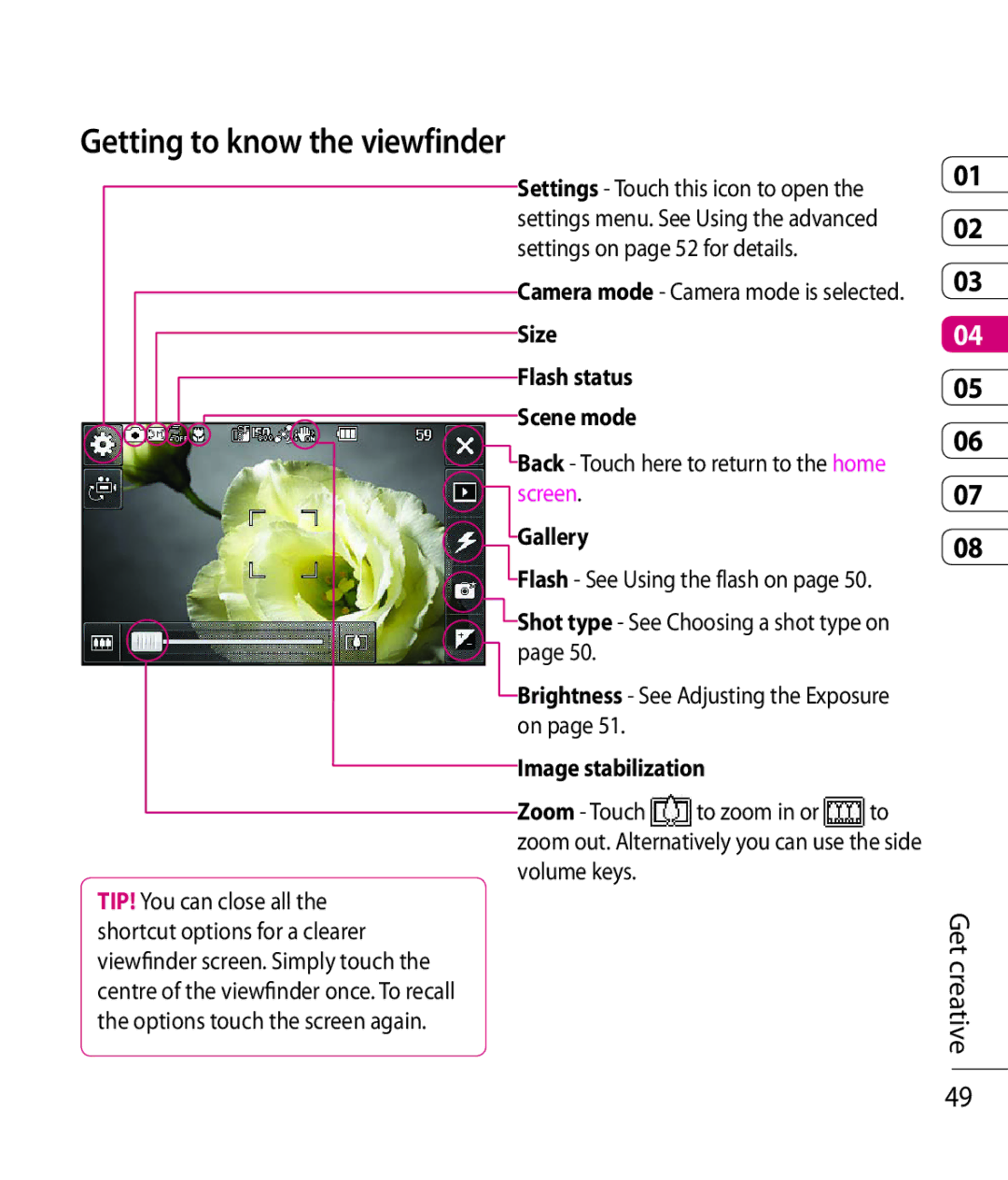 LG Electronics KC910 manual Image stabilization 