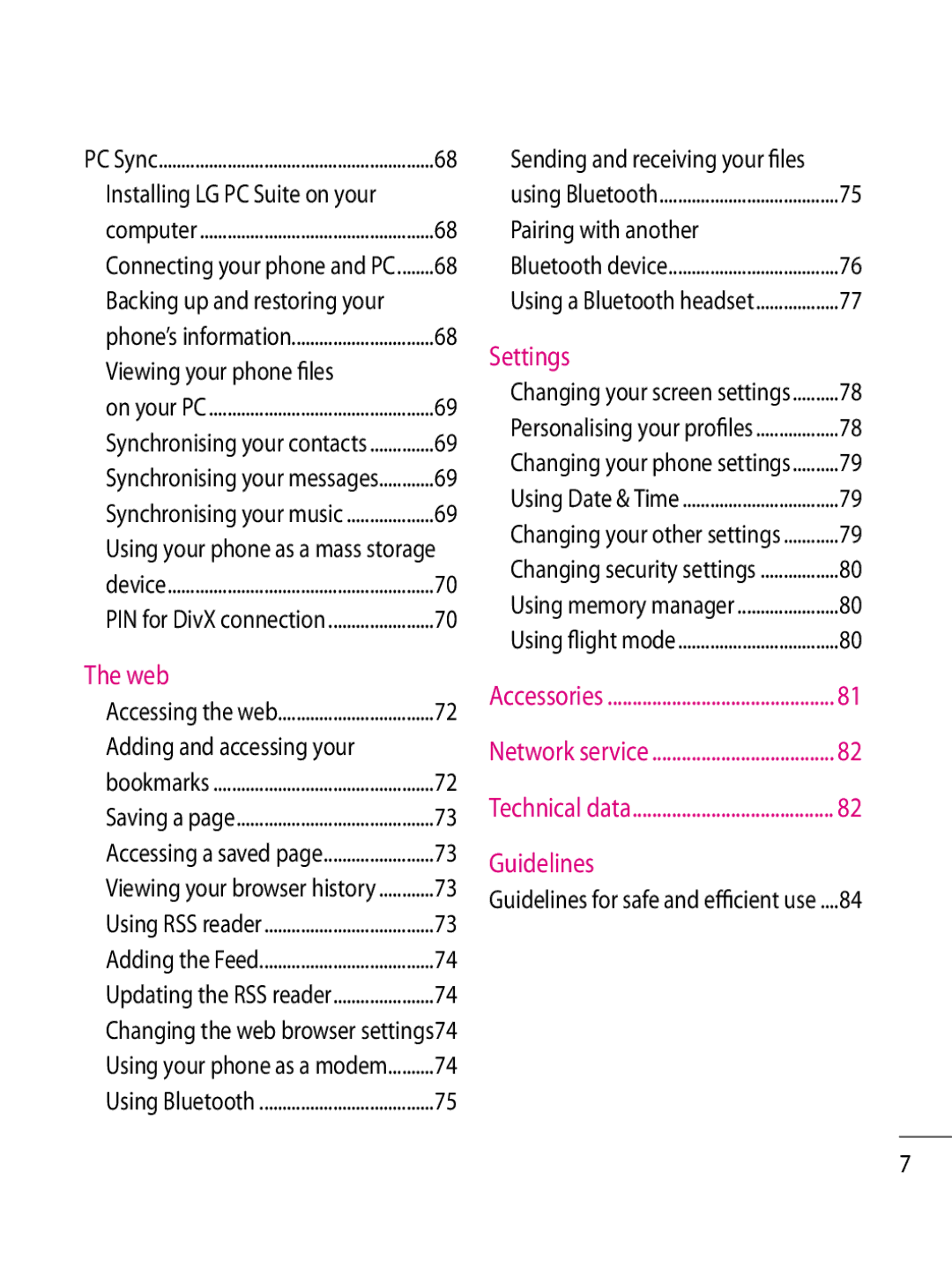 LG Electronics KF750 manual Viewing your phone files, Adding and accessing your, Pairing with another 