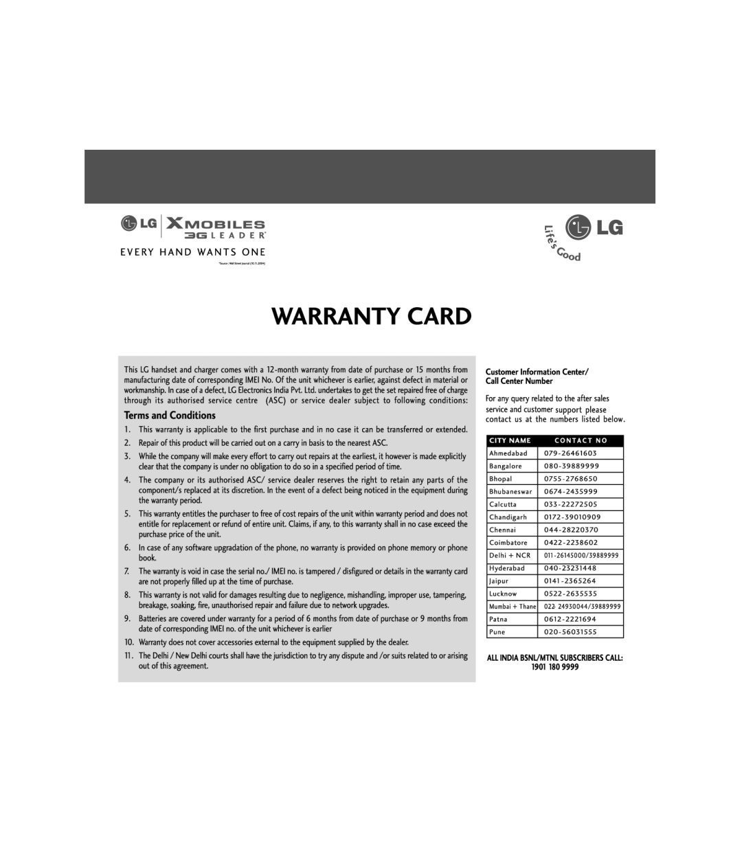 LG Electronics KM501 manual 