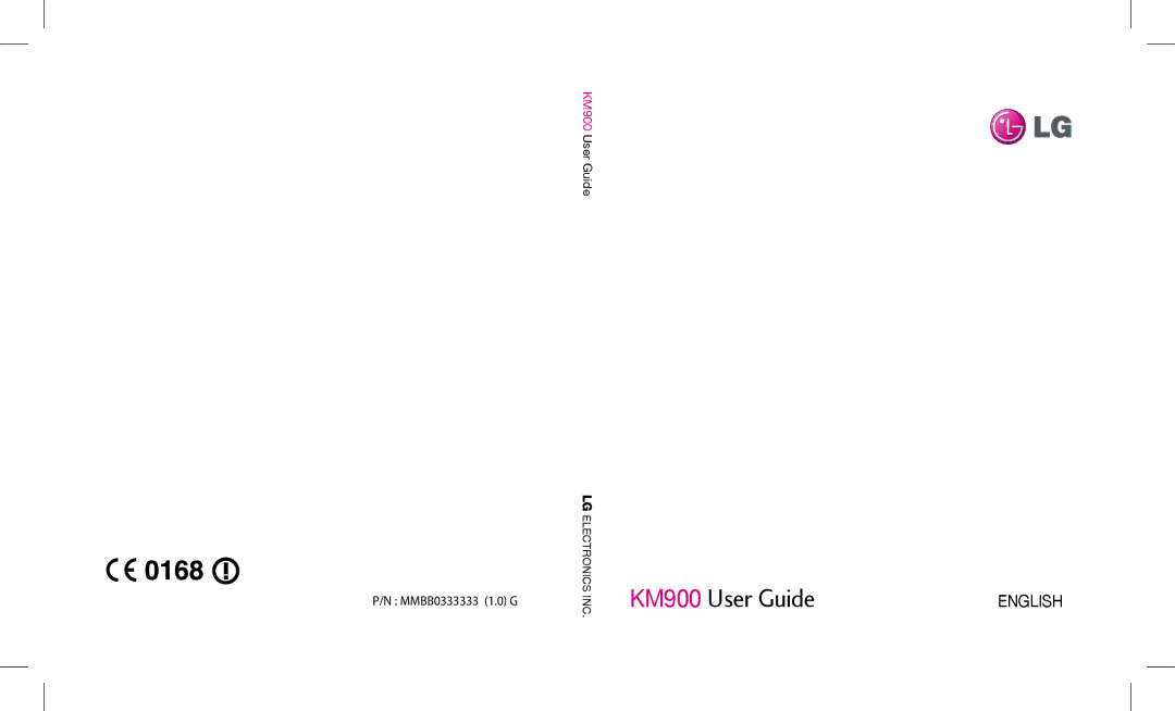 LG Electronics manual KM900 User Guide 