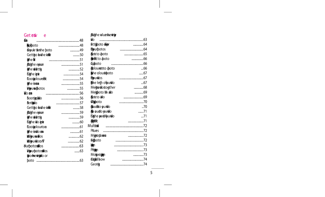 LG Electronics KM900 manual Photo, Pictures 