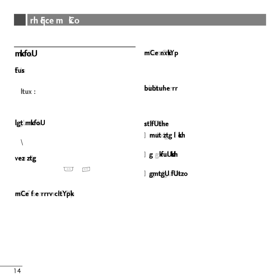 LG Electronics KP107B, MMBB0 manual ÀJrh„ Fqce mkCo, MkvfoU, StlfUthe, Rlro³ fUhüš MCe f e Œr„r˜rv cltYpk 