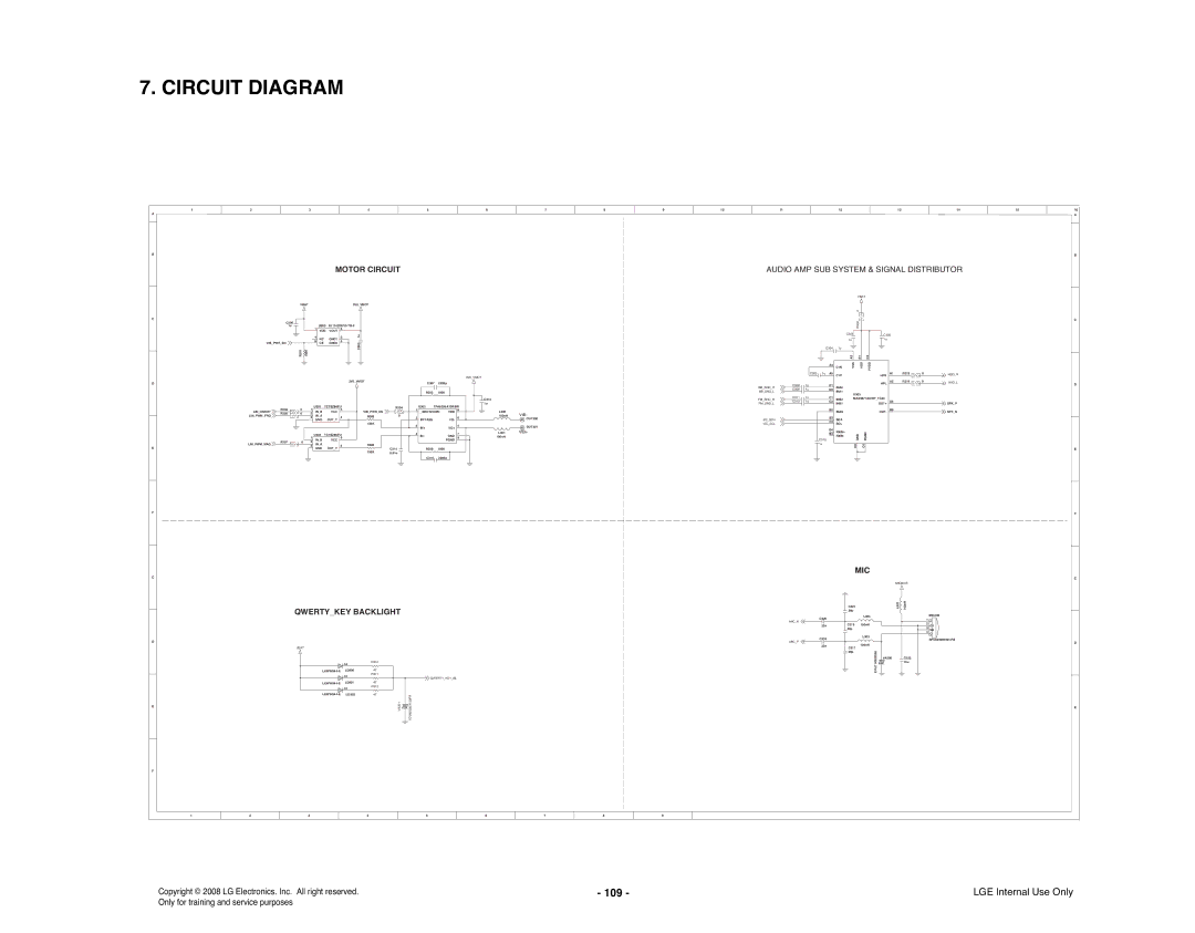 LG Electronics KS360 service manual 109, Audio AMP SUB System & Signal Distributor 