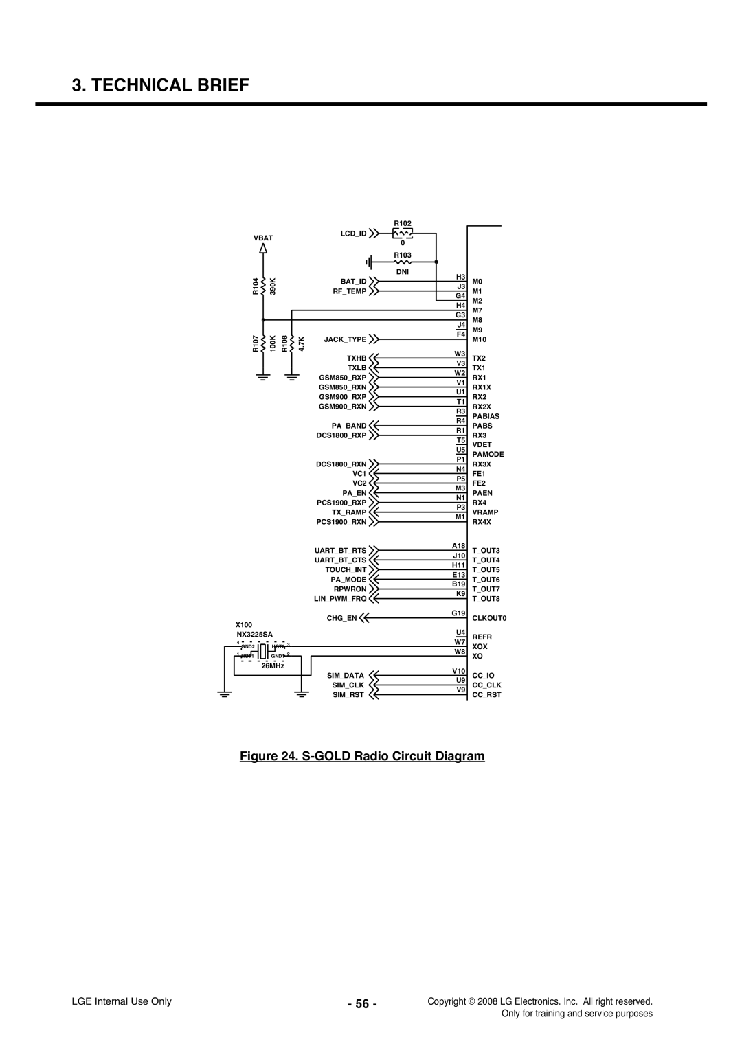 LG Electronics KS360 service manual Gold Radio Circuit Diagram 