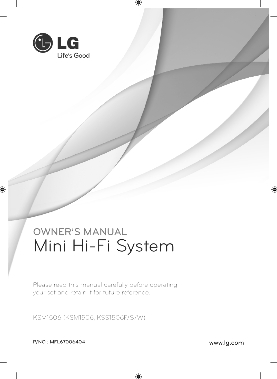 LG Electronics KSM1506 owner manual Mini Hi-Fi System 