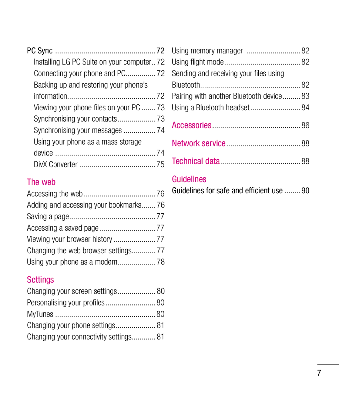 LG Electronics KU990 manual Guidelines 