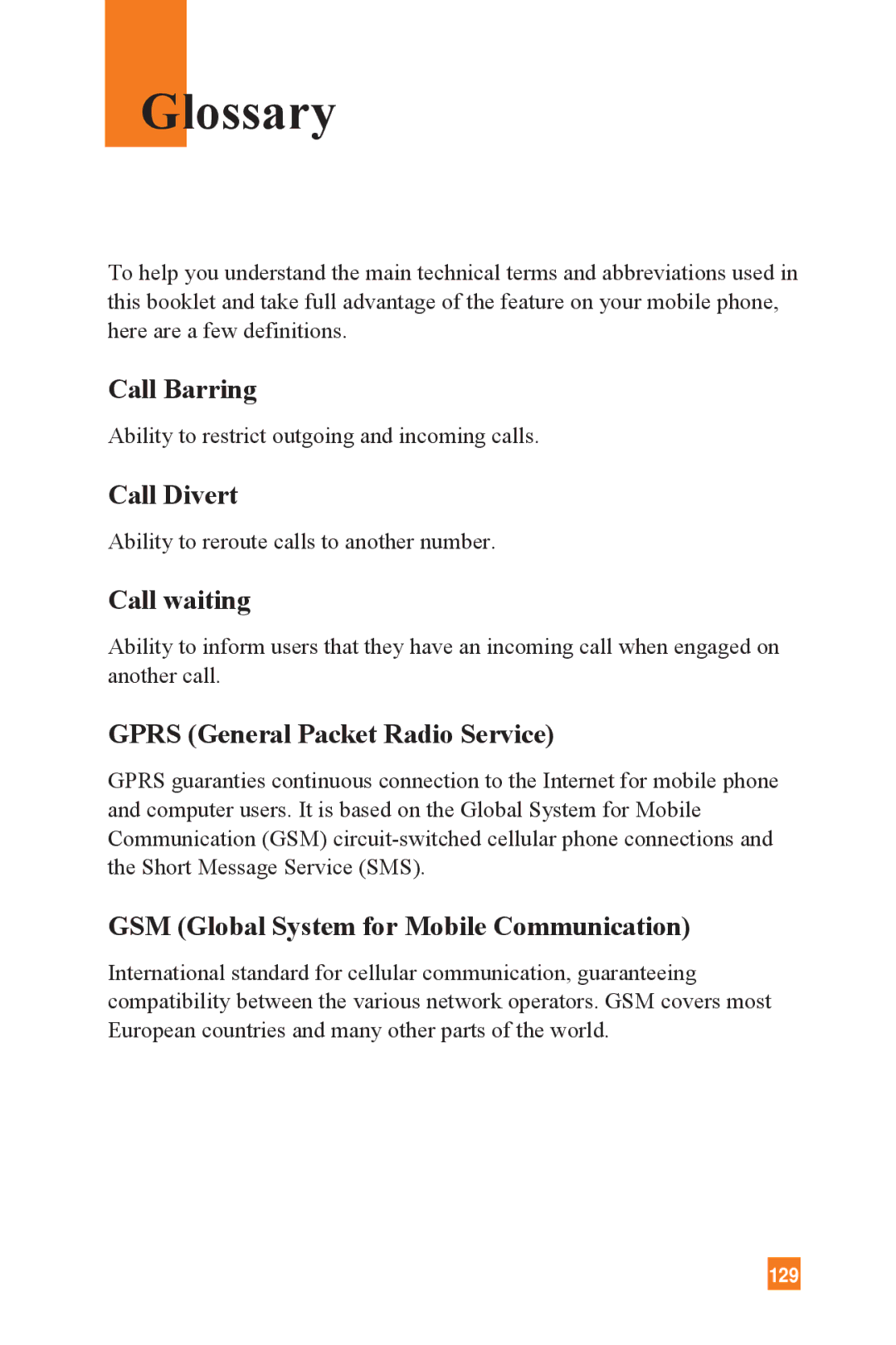 LG Electronics L1400 manual Glossary 