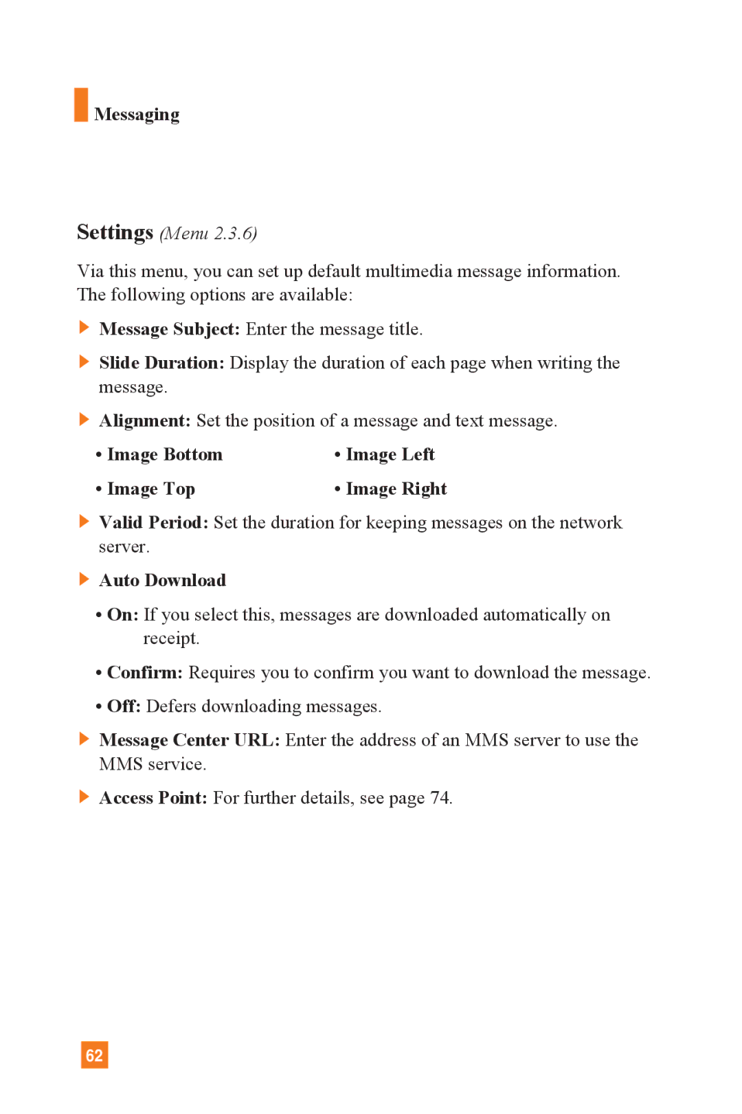 LG Electronics L1400 manual Image Bottom, Image Top, Auto Download 